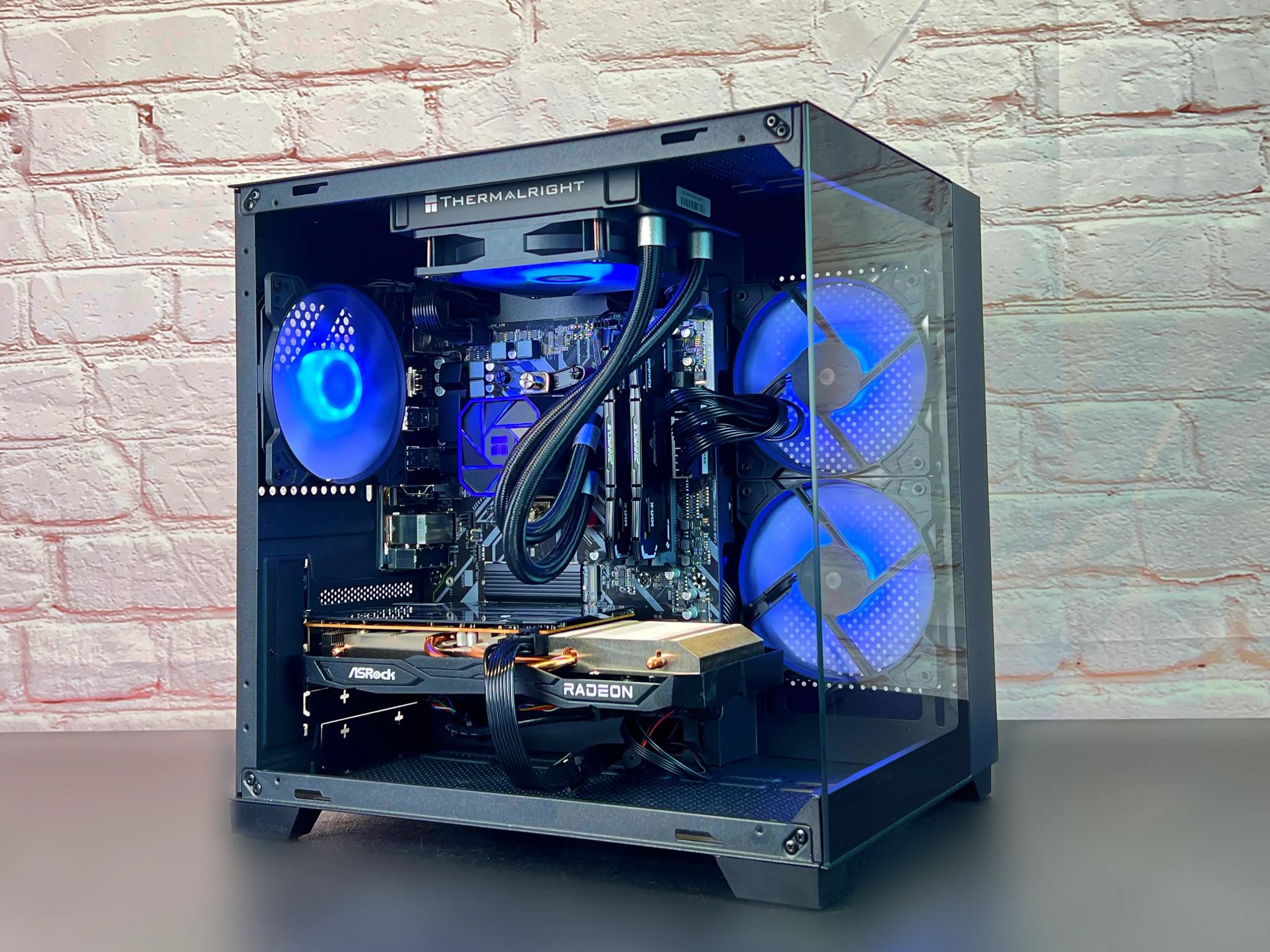 Liquid Cooled Ryzen 5 3600 RX 6600 16GB RAM 1TB M.2 Gaming/Streaming PC