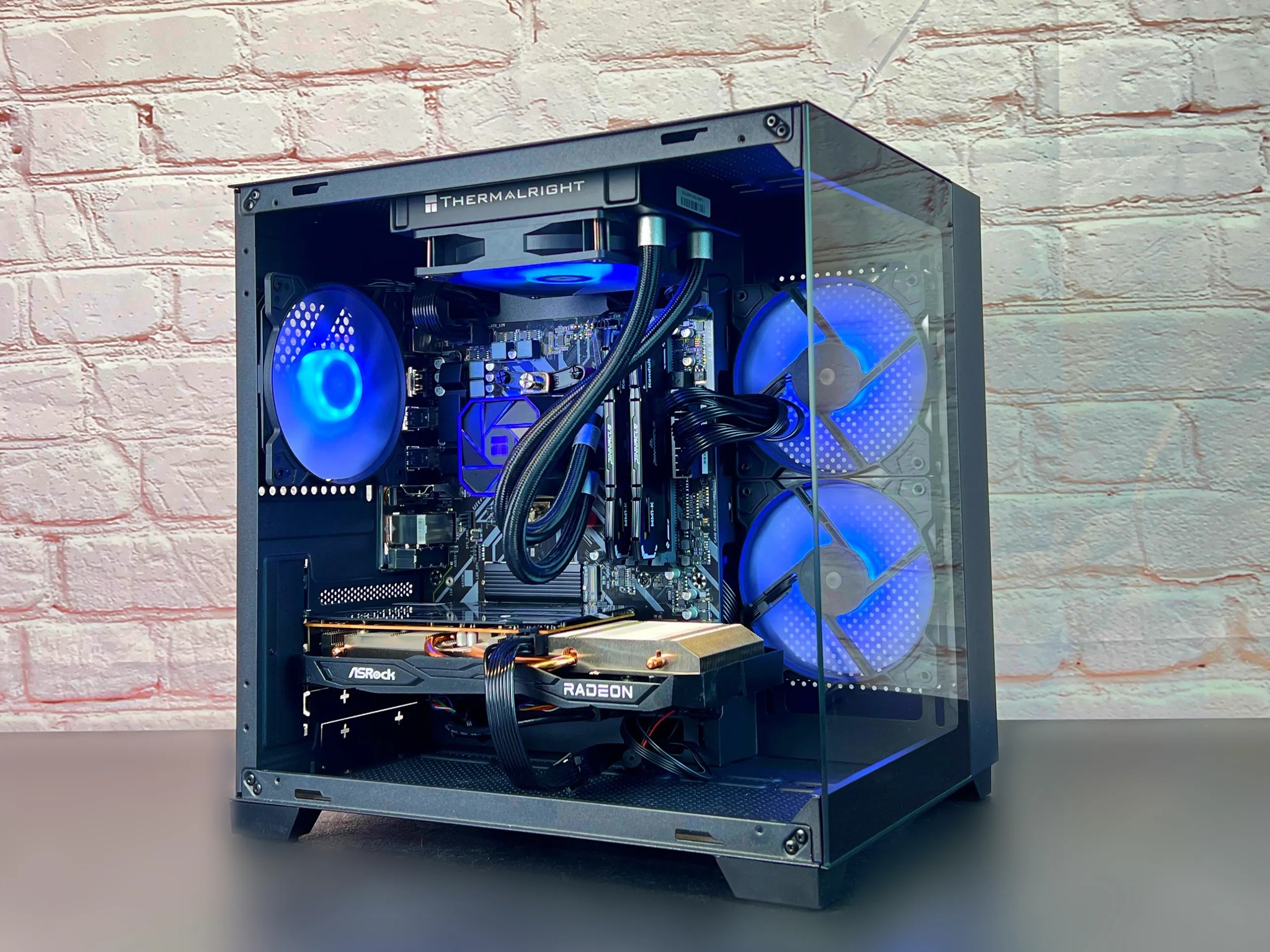 Liquid Cooled Ryzen 5 3600 RX 6600 16GB RAM 1TB M.2 Gaming/Streaming PC