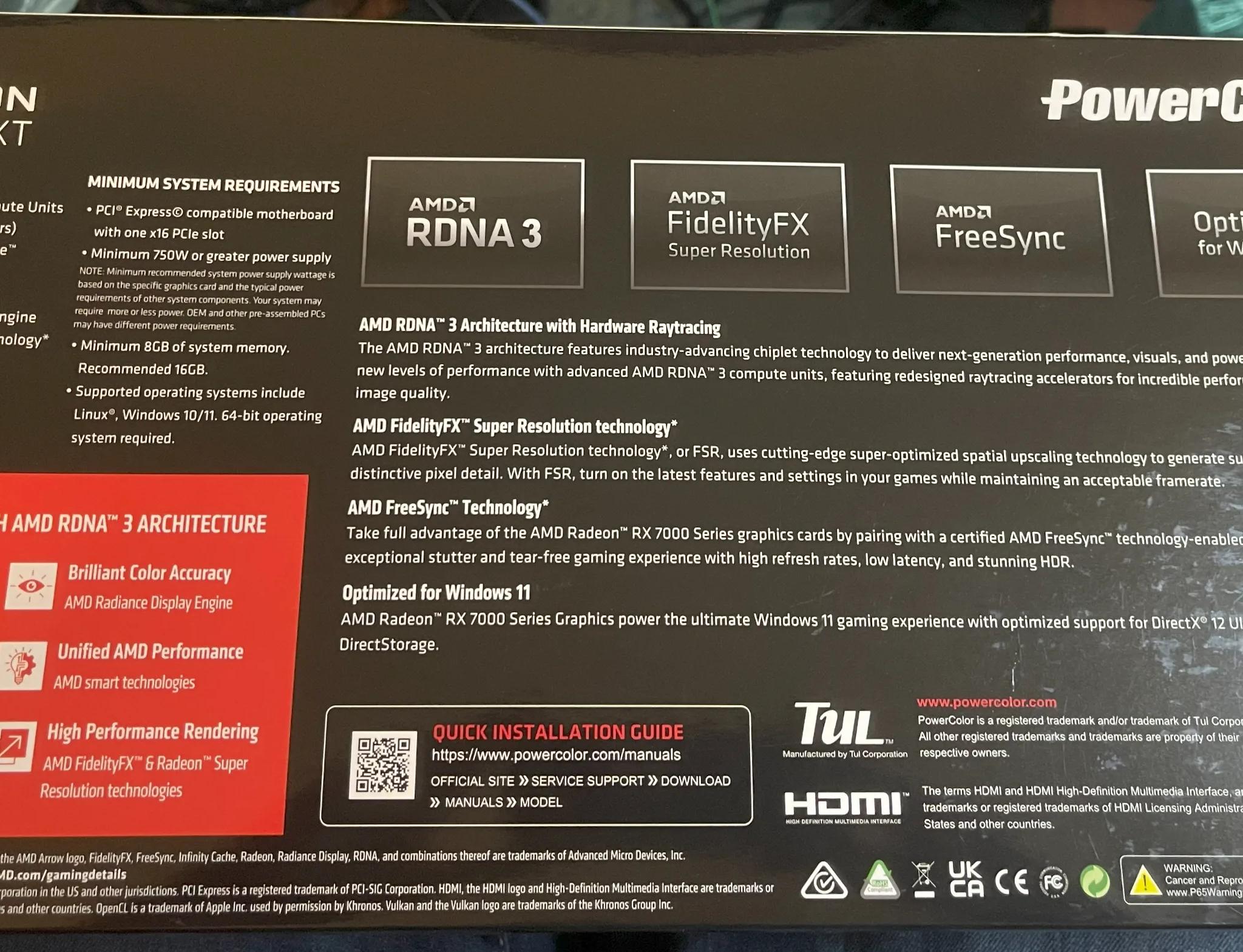 Power Color Radeon RX 7900 XT 20GB