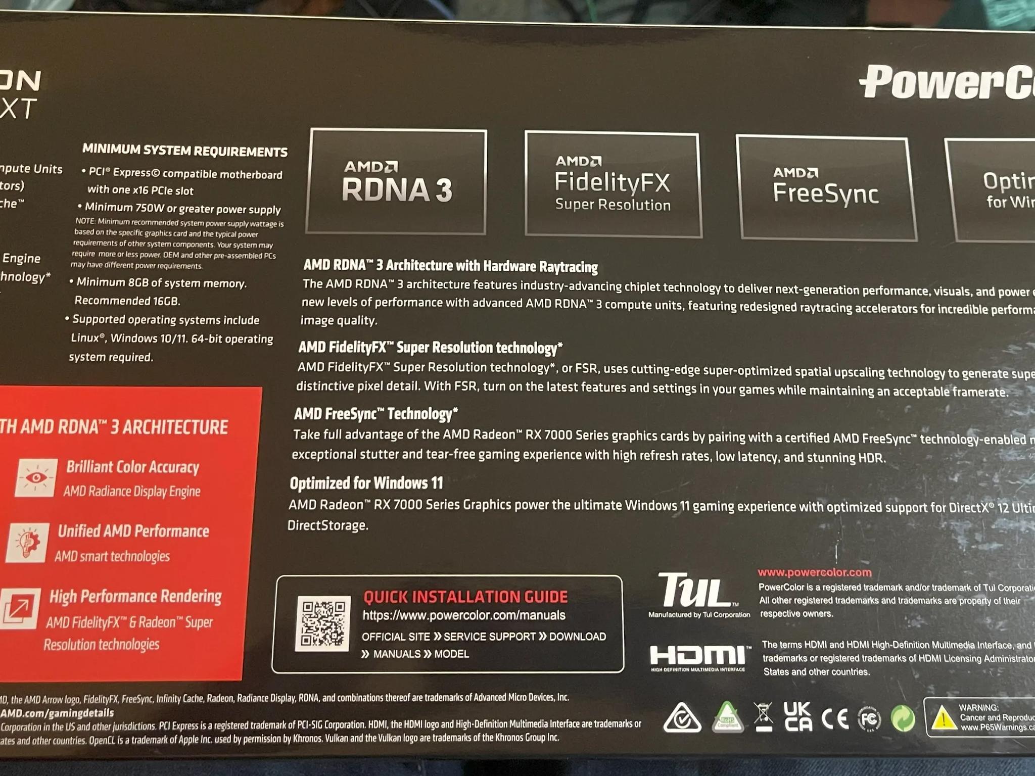 Power Color Radeon RX 7900 XT 20GB