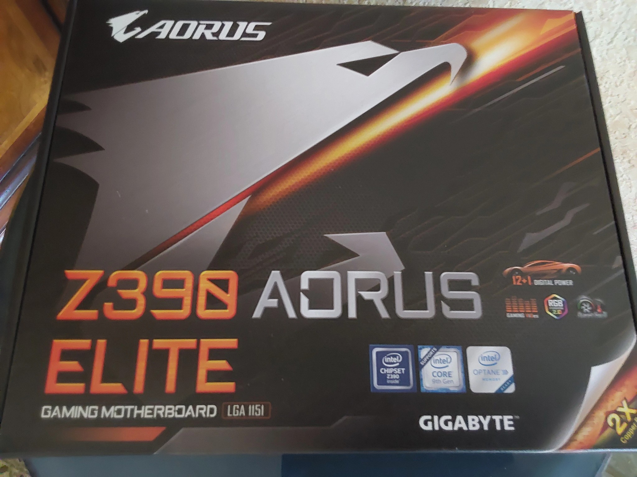 NEW! GIGABYTE AORUS ELITE LGA 1151 Intel Z390 ATX Intel Motherboard