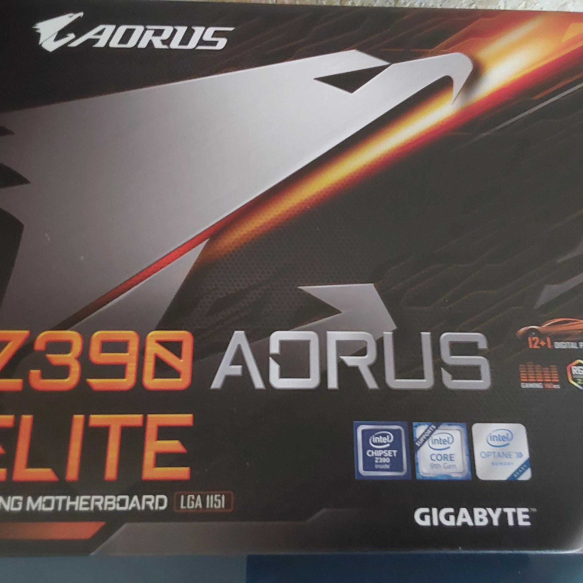 NEW! GIGABYTE AORUS ELITE LGA 1151 Intel Z390 ATX Intel Motherboard