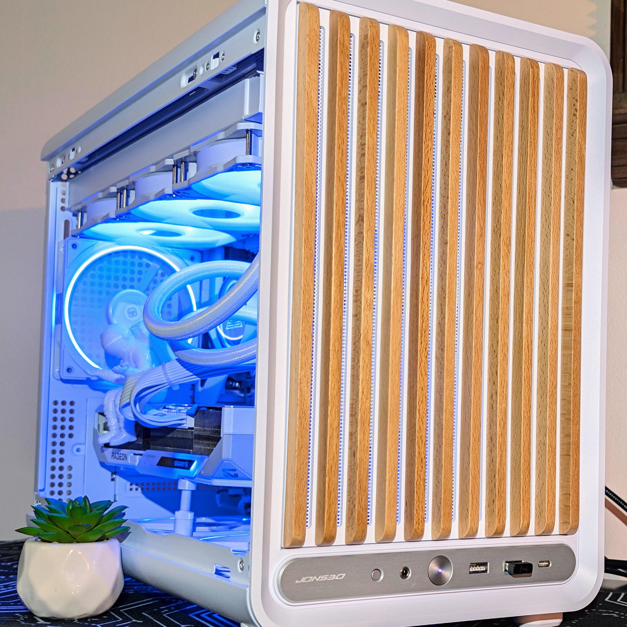 Custom White Ice Gaming PC – Ryzen 5 7600X3D + RX 9070 XT 16GB | Fully Tested and Ready to Game!