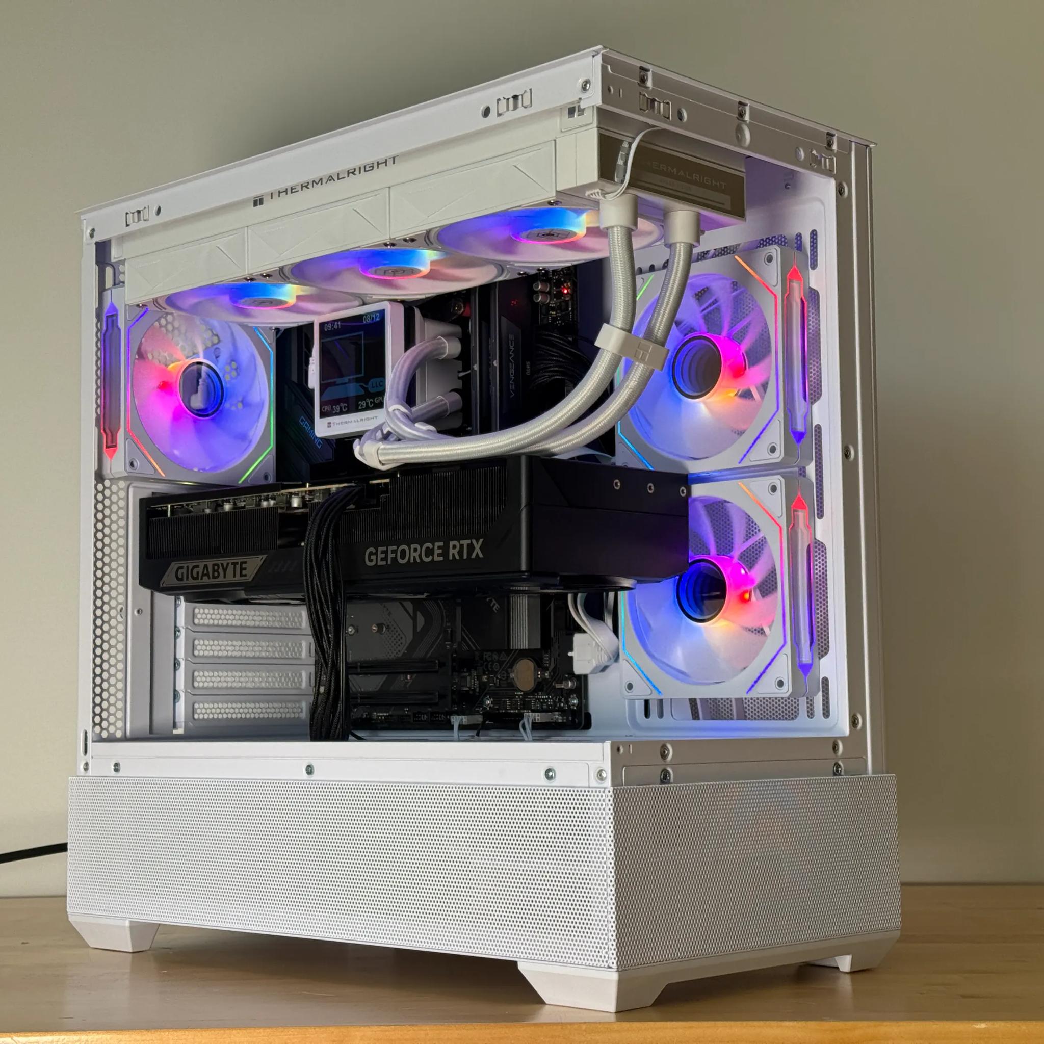RTX 5090 Ryzen 7 9800x3d Gaming PC 4TB SSD 96GB DDR4