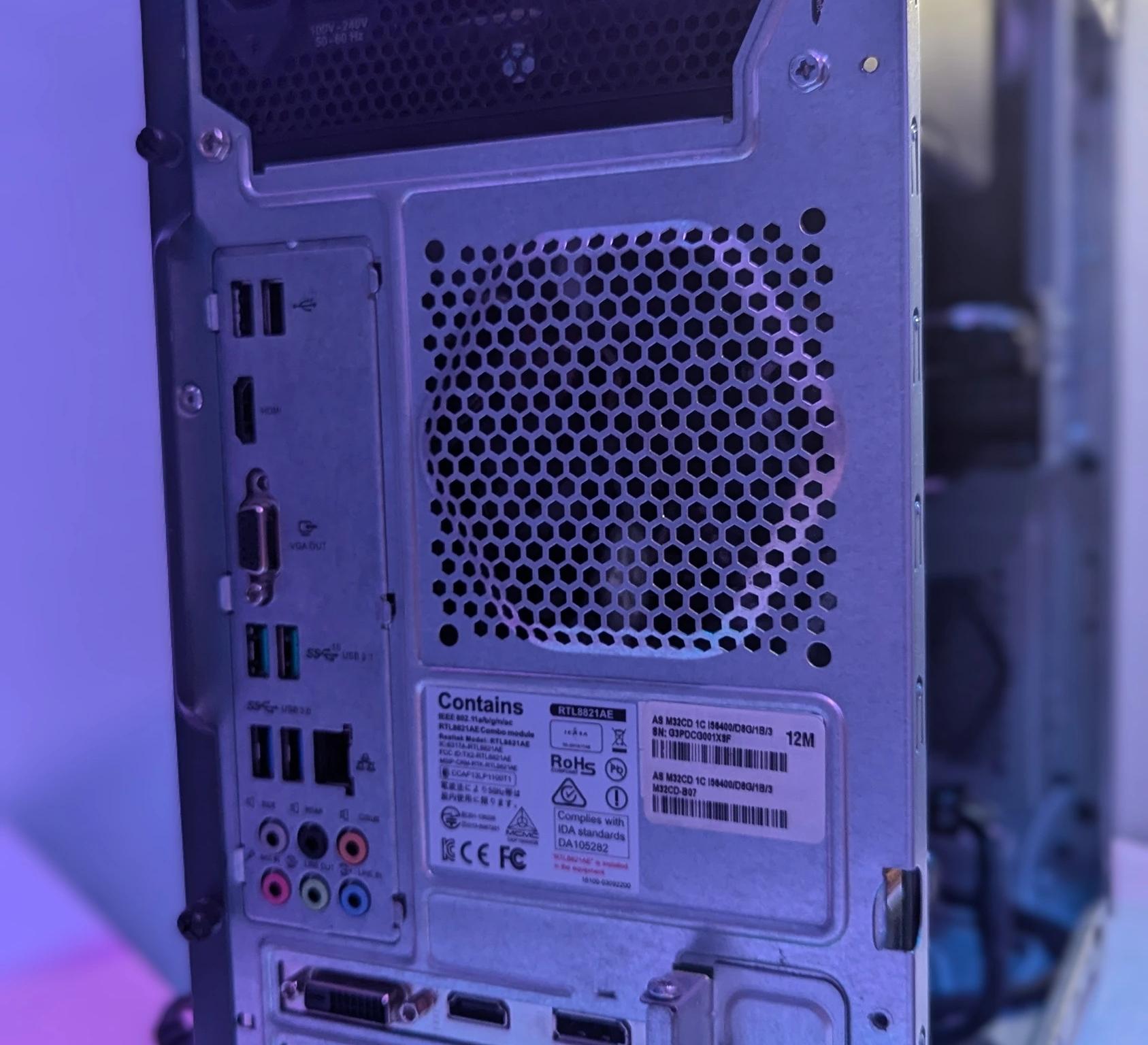 ASUS M32CD Series | Intel i5 6400 | MSI GTX GeForce 1060 | 16GB DDR4 Corsair | 1TB HDD & 240GB SSD