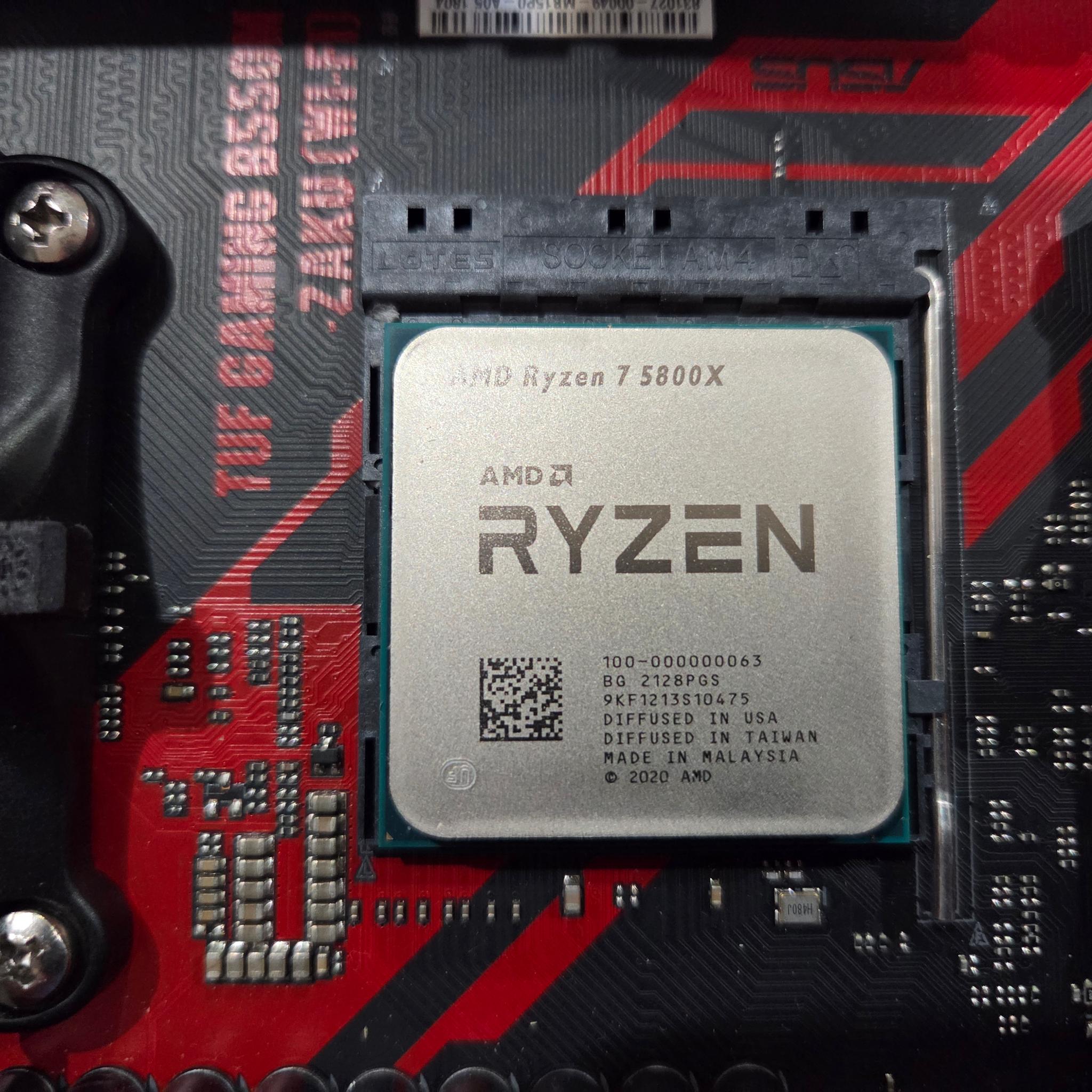 AMD 5800X CPU, Asus B550M Zaku II Motherboard, 32GB (2x16GB) of 3200MHz Ram Bundle