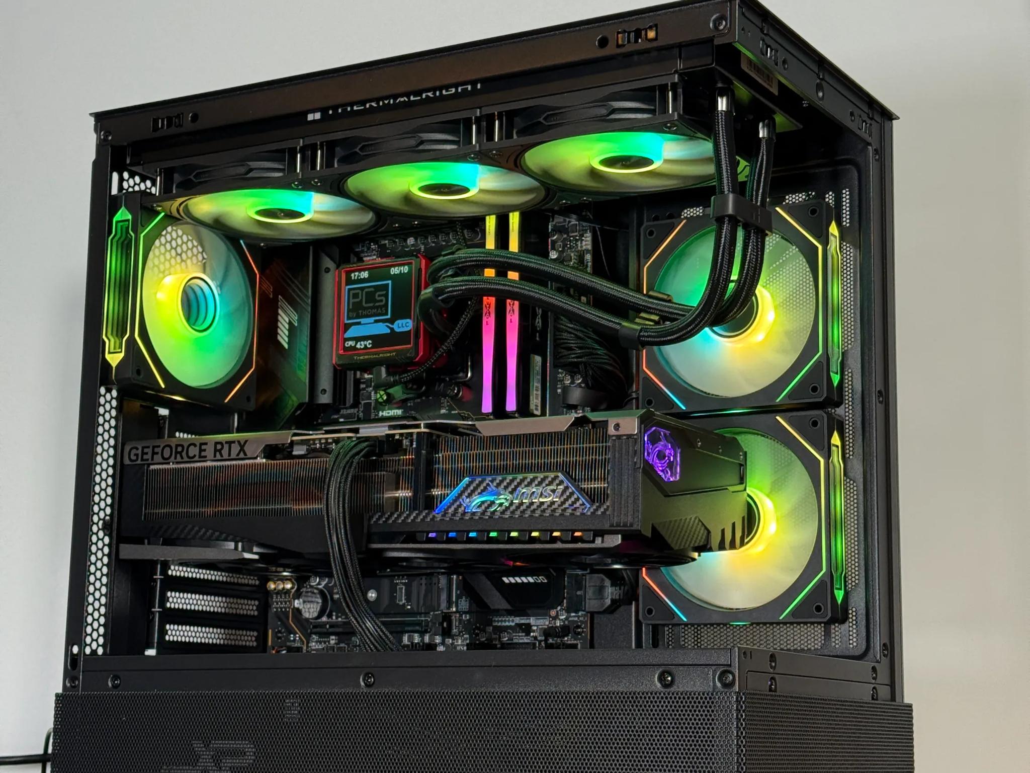 RTX 5090 Flagship Gaming PC Ryzen 9800x3d 64GB DDR5 4TB NVME
