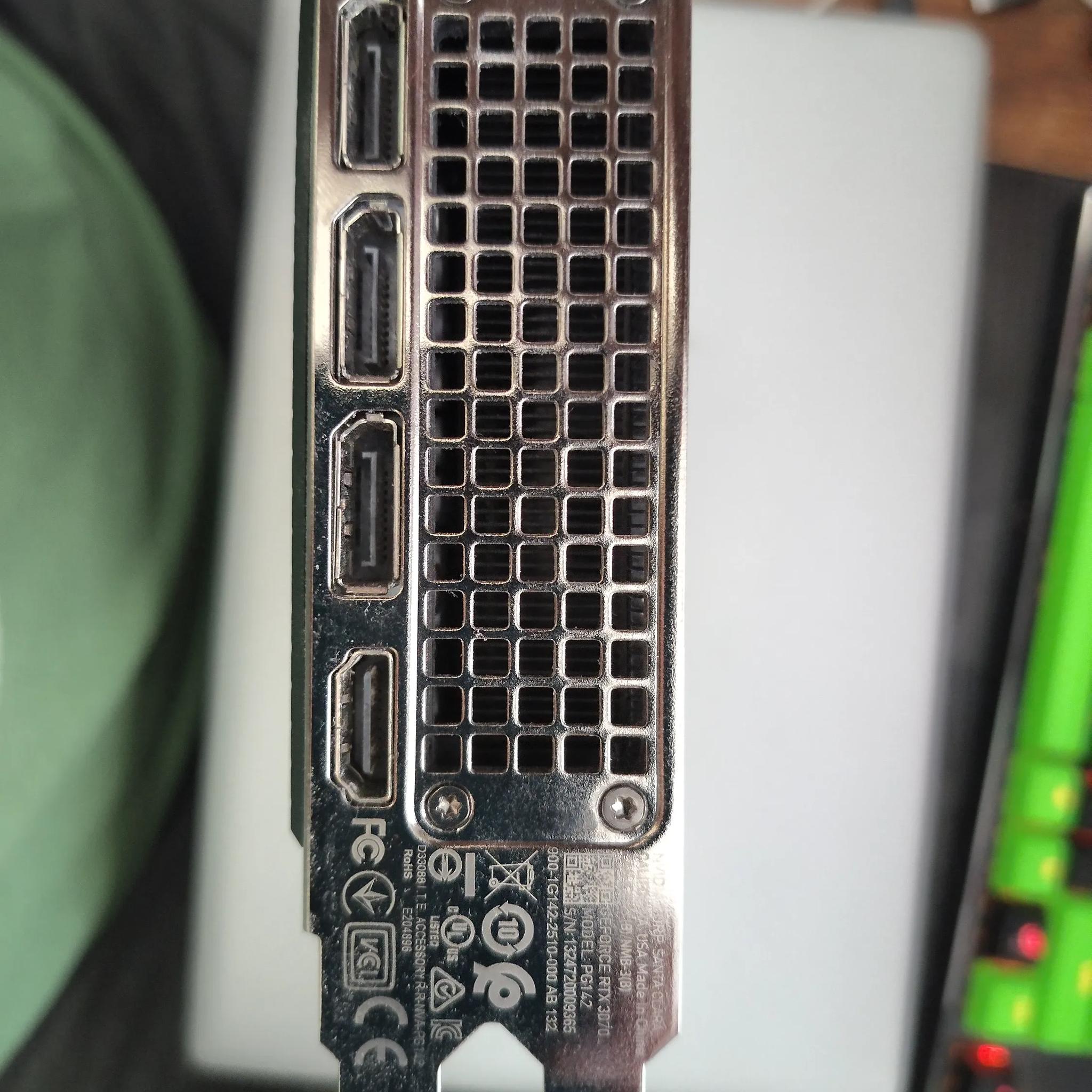 Used Nvidia RTX 3070 FE 8 GB