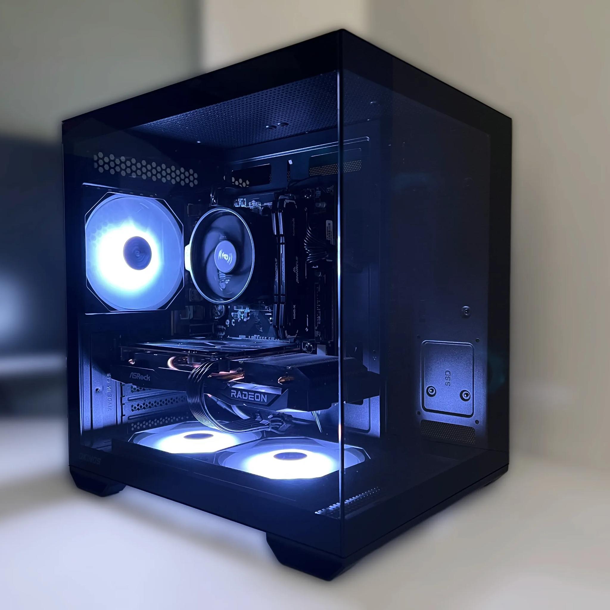 R5 5500 + RX 6600 | 16GB DDR4 | 1TB NVMe | E-Sports Base Gaming PC