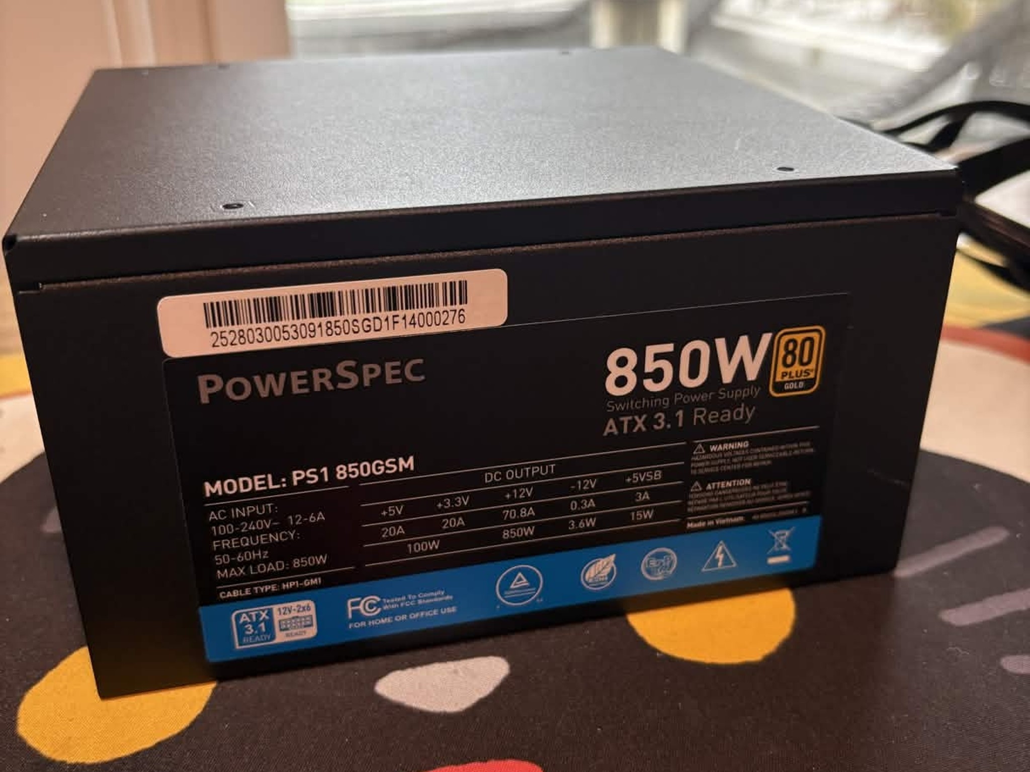 PowerSpec PS1 850GSM