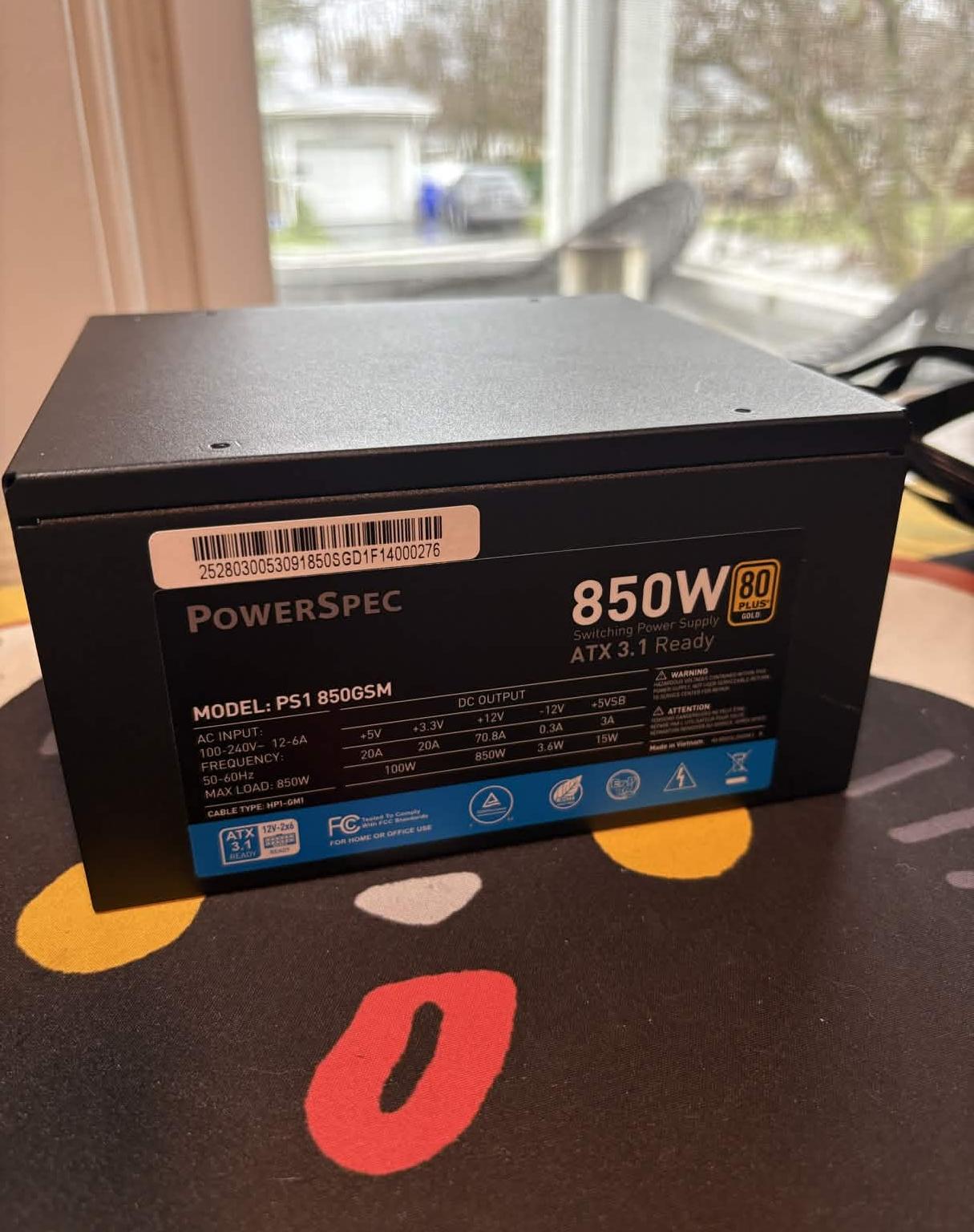 PowerSpec PS1 850GSM