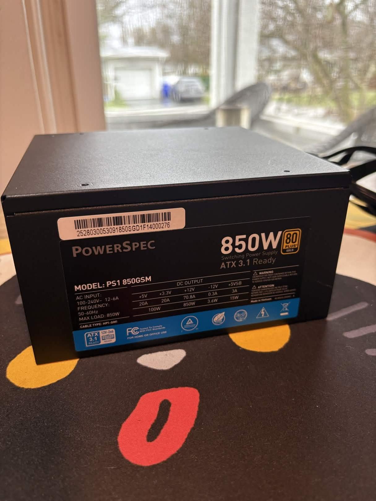 PowerSpec PS1 850GSM