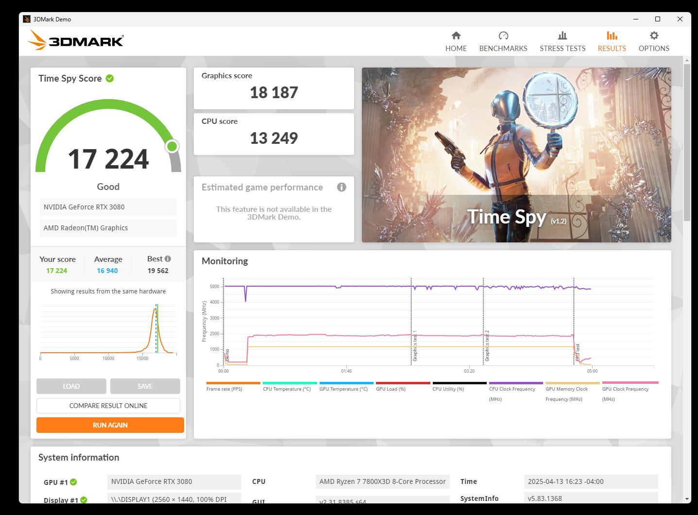 MSI GeForce RTX 3080 GAMING X TRIO 3080 10G FHR - READ DESCRIPTION