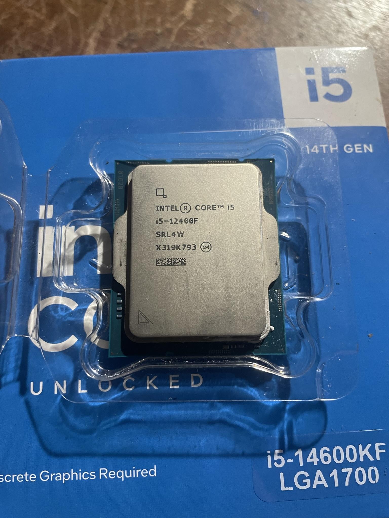 Need gone! Intel 12400F 6 Core LGA1700
