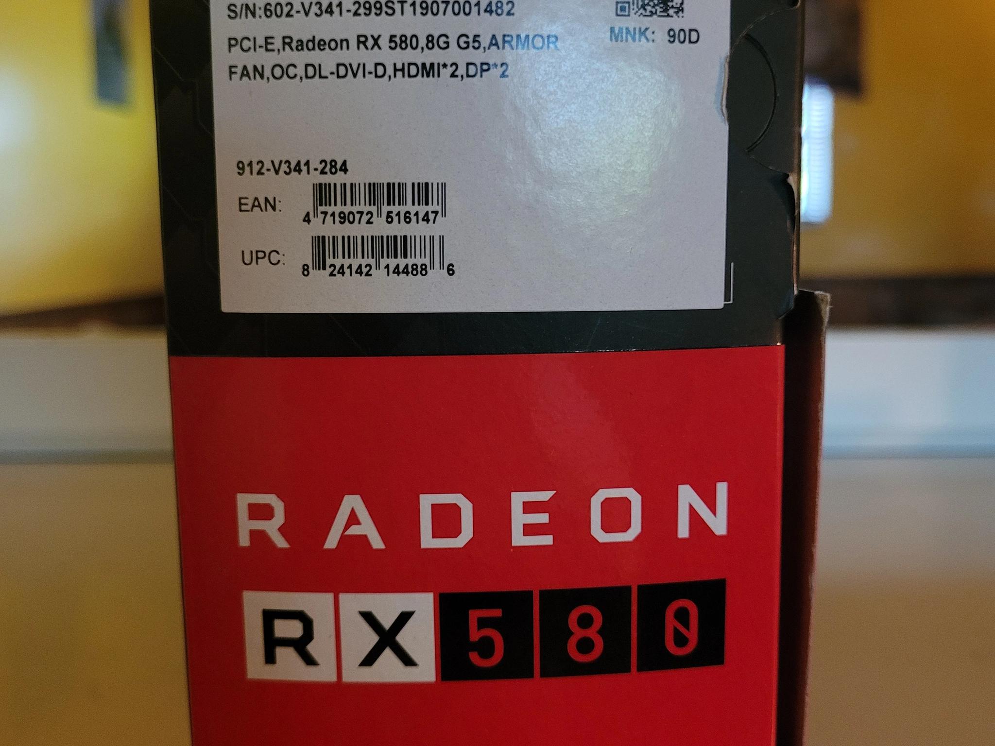 MSI ARMOR OC Radeon RX 580 8 GB GDDR5