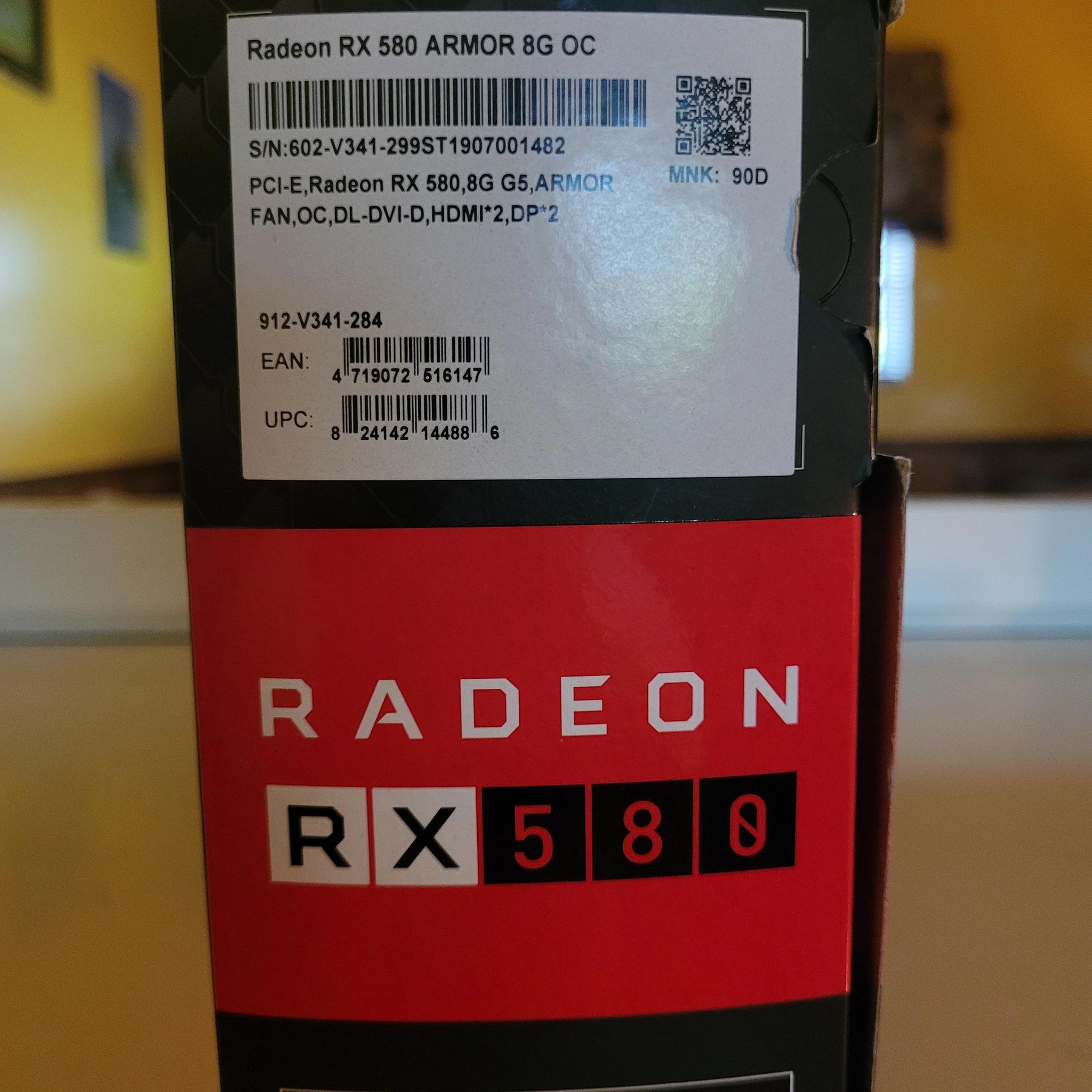 MSI ARMOR OC Radeon RX 580 8 GB GDDR5