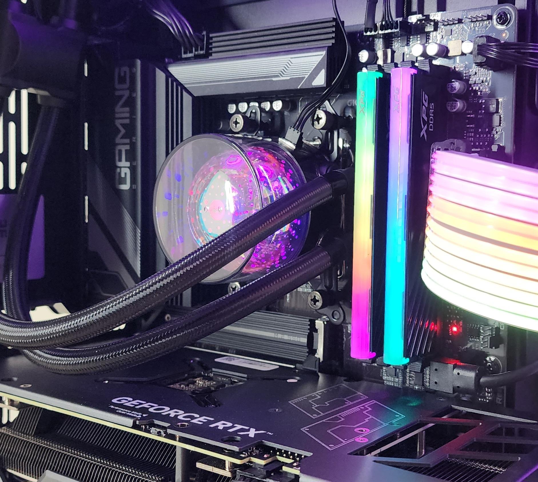 Gaming PC Ryzen 7 9700X 32GB RAM 1TB SSD RTX 4070 Ti SUPER 16GB Win11 Computer
