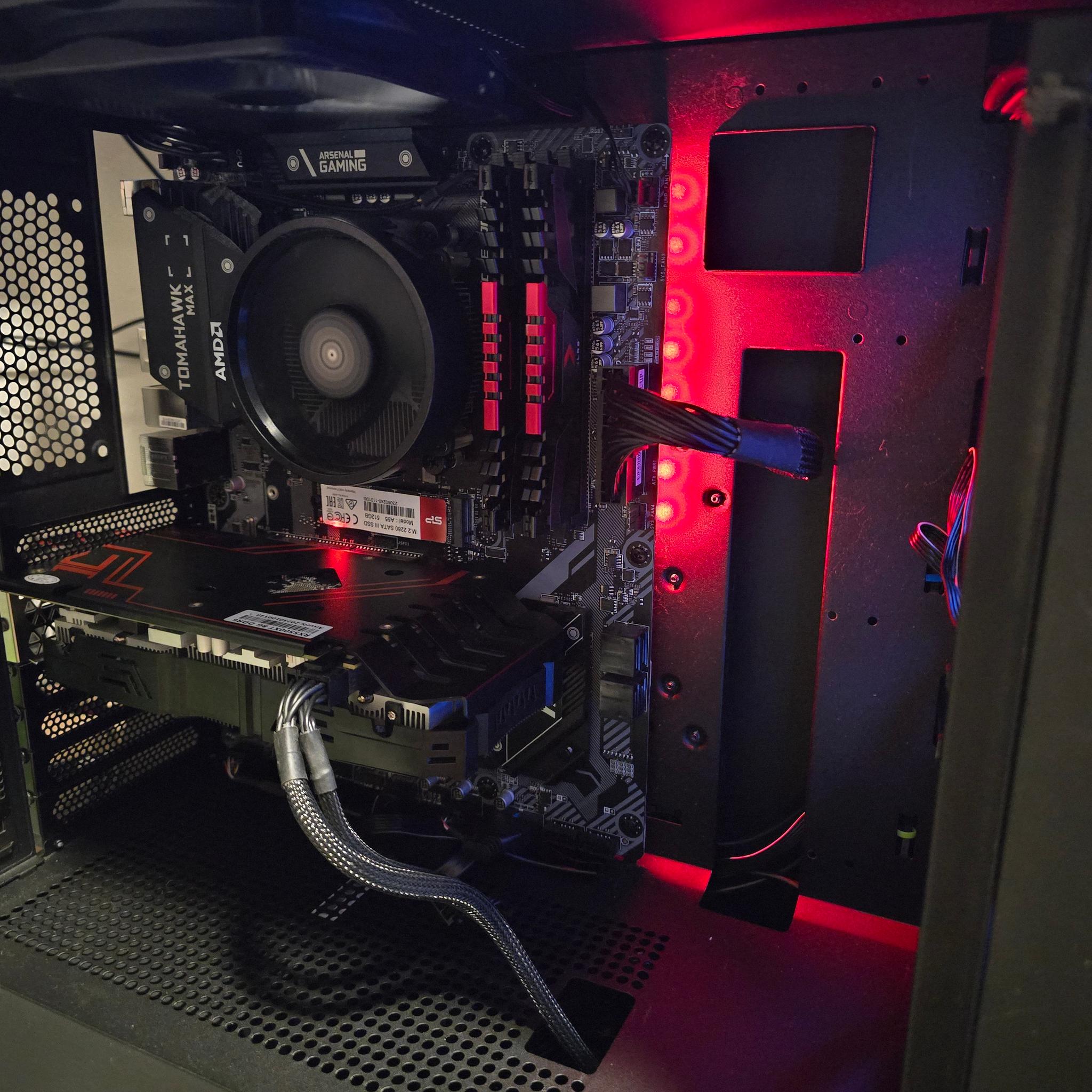 Custom Gaming PC Build AMD 3600, Rx 5500xt 8gb,  16gb DDR4 512GB SSD Win 11