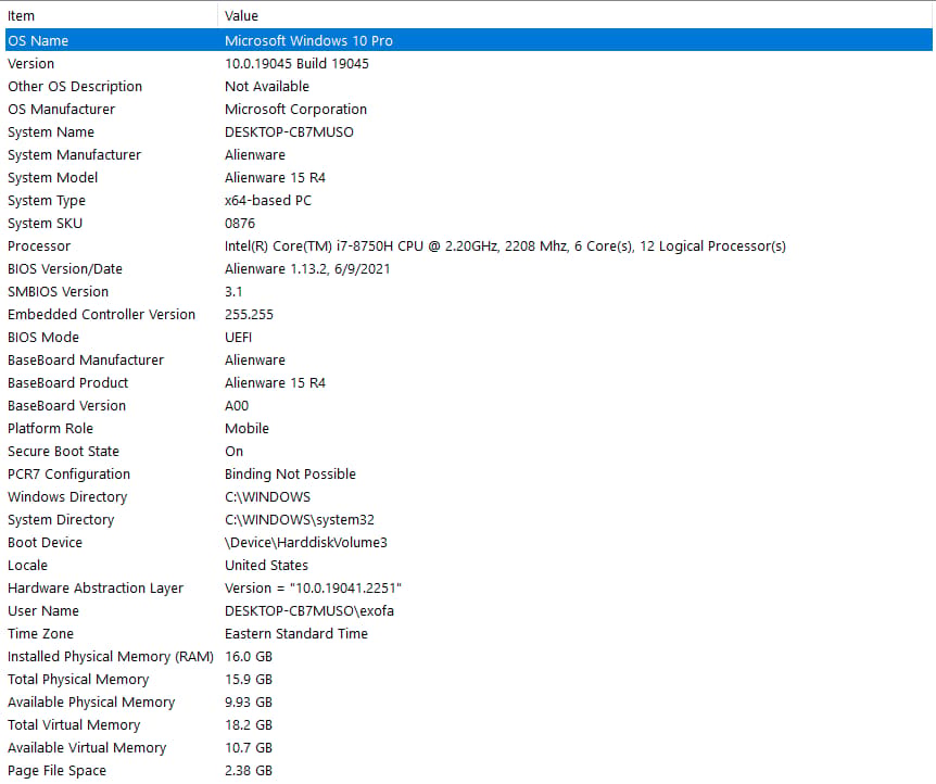 Alienware 15 R4