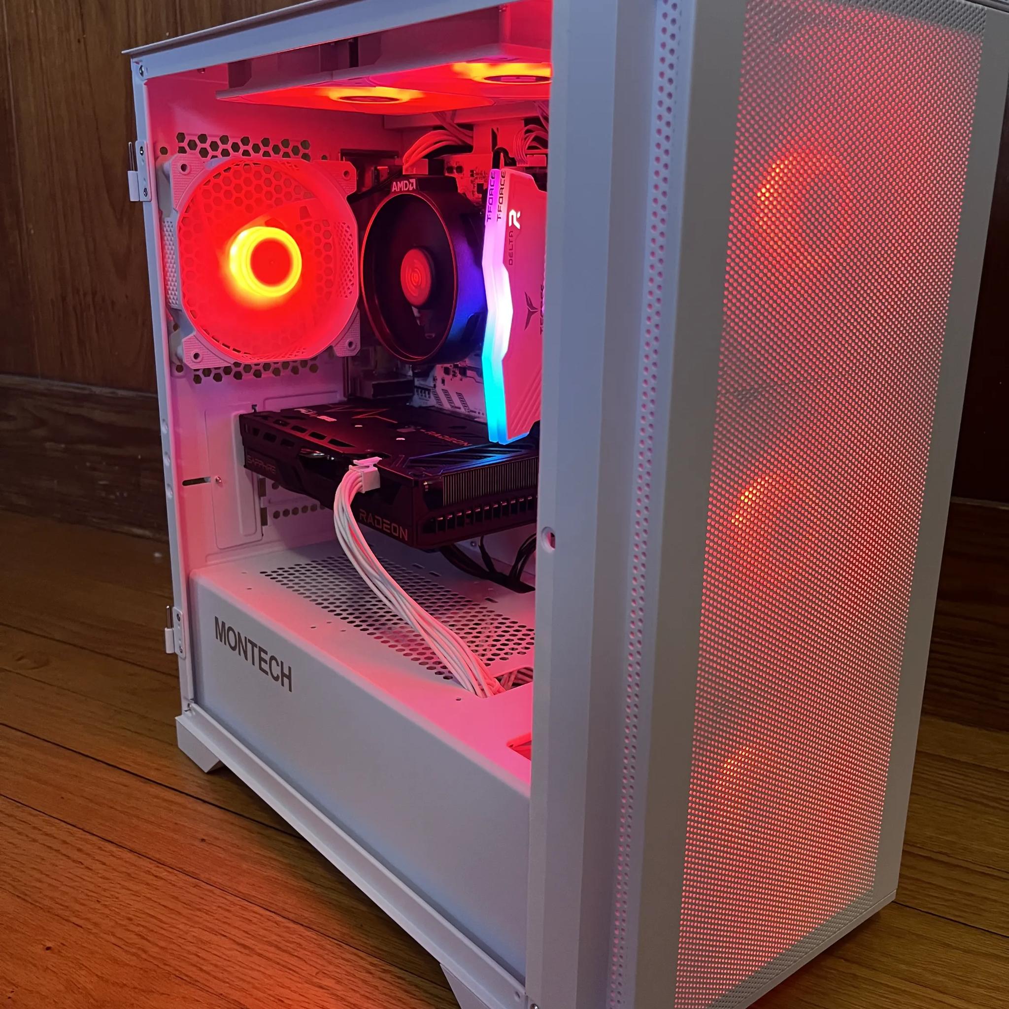 Ultra Budget White Gaming PC | Ryzen 5 5500 | RX 6500 xt