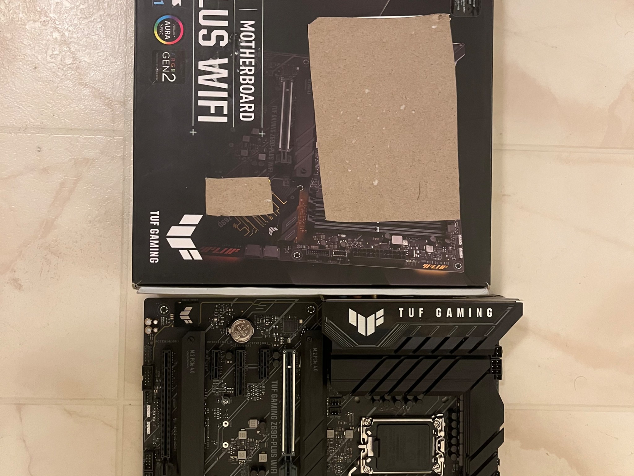 ASUS TUF Gaming Z690-Plus LGA 1700 ATX Motherboard(PCIe 5.0, DDR5, 4xNVMe SSD, Thunderbolt 4)