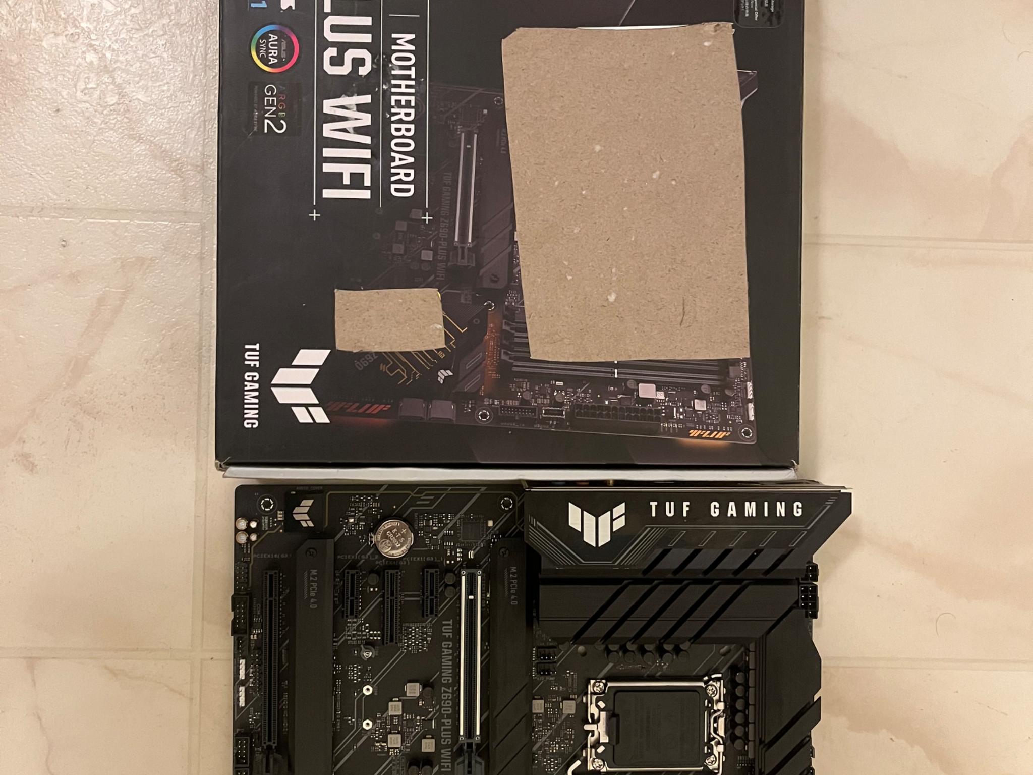 ASUS TUF Gaming Z690-Plus LGA 1700 ATX Motherboard(PCIe 5.0, DDR5, 4xNVMe SSD, Thunderbolt 4)