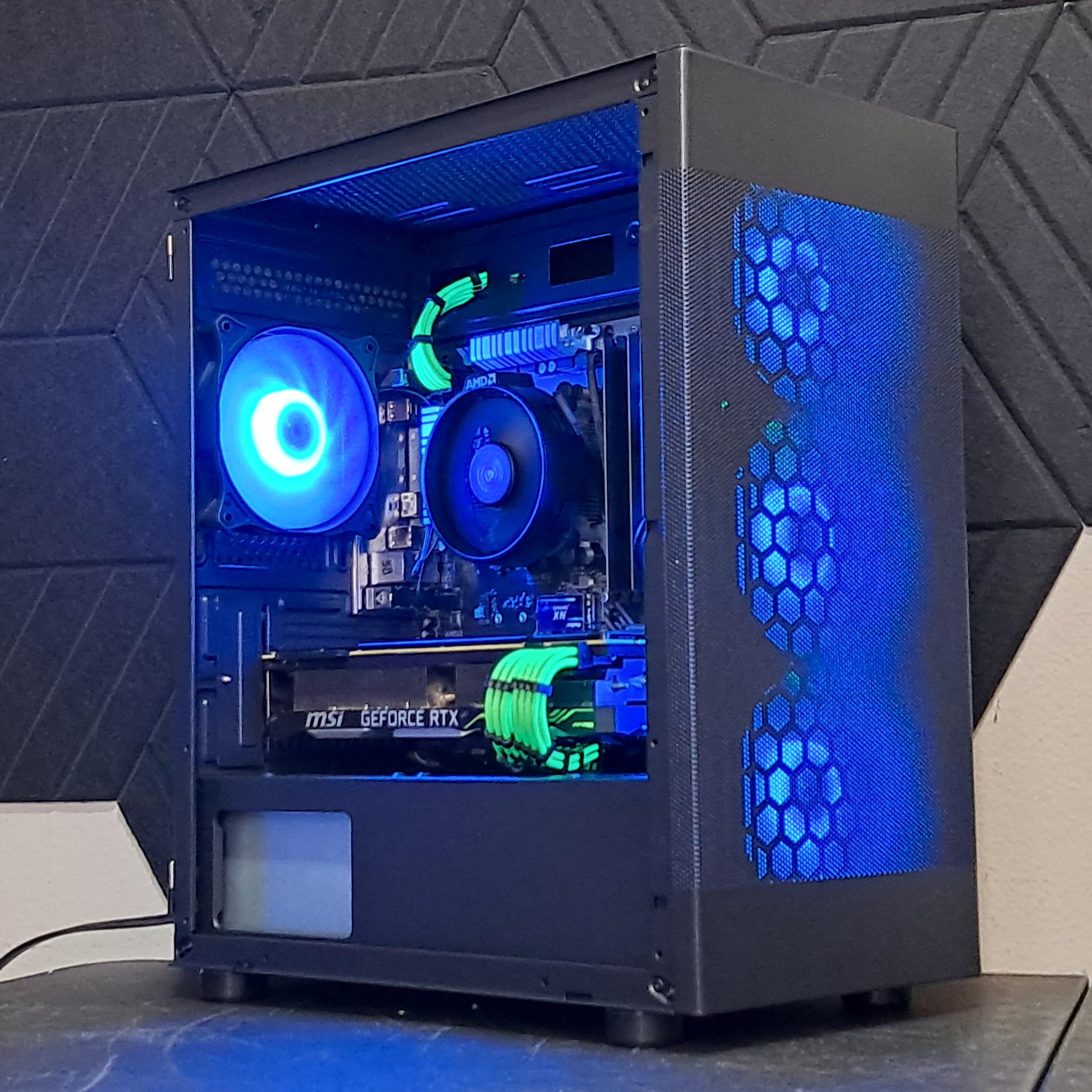🟢Green with Envy🟢RTX 2080 | Ryzen 5 5500 | 16GB DDR4 | 1TB SSD | WiFi!