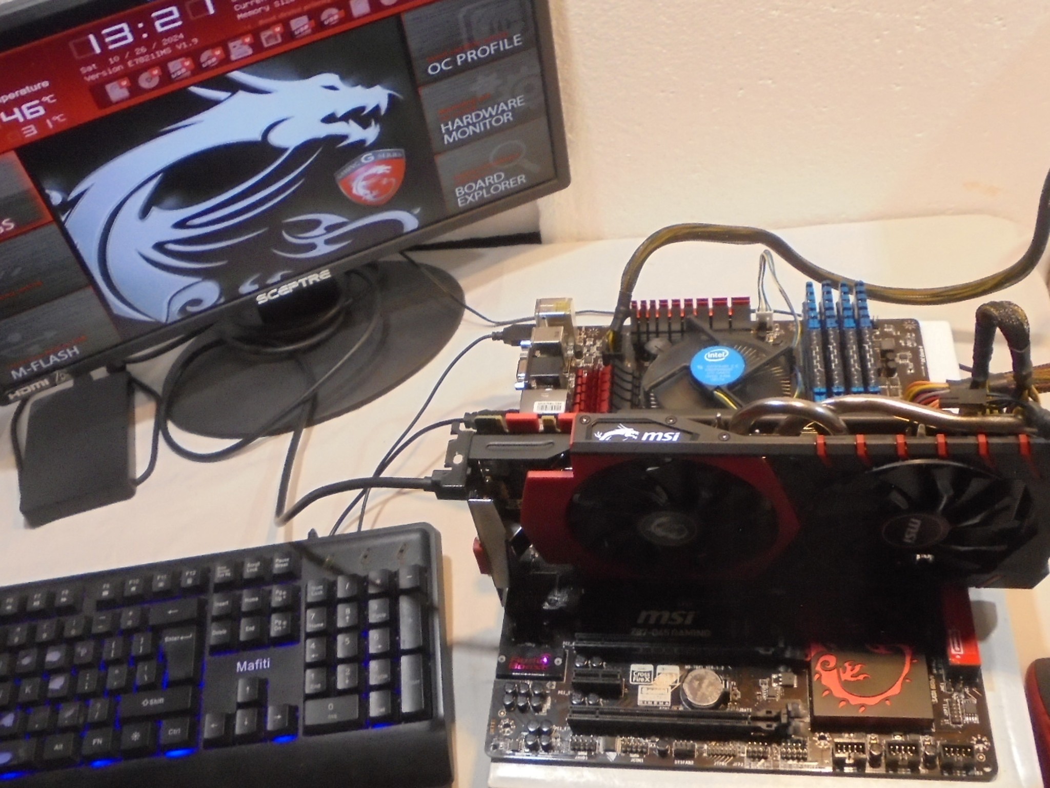 MSI-Z87 G45-Gaming/Intel I-7/16GB Gaming combo In Original Box