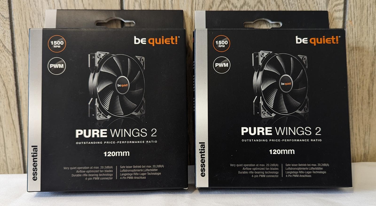 be quiet! Pure Wings 2 120mm PWM Case fans, Set of 2