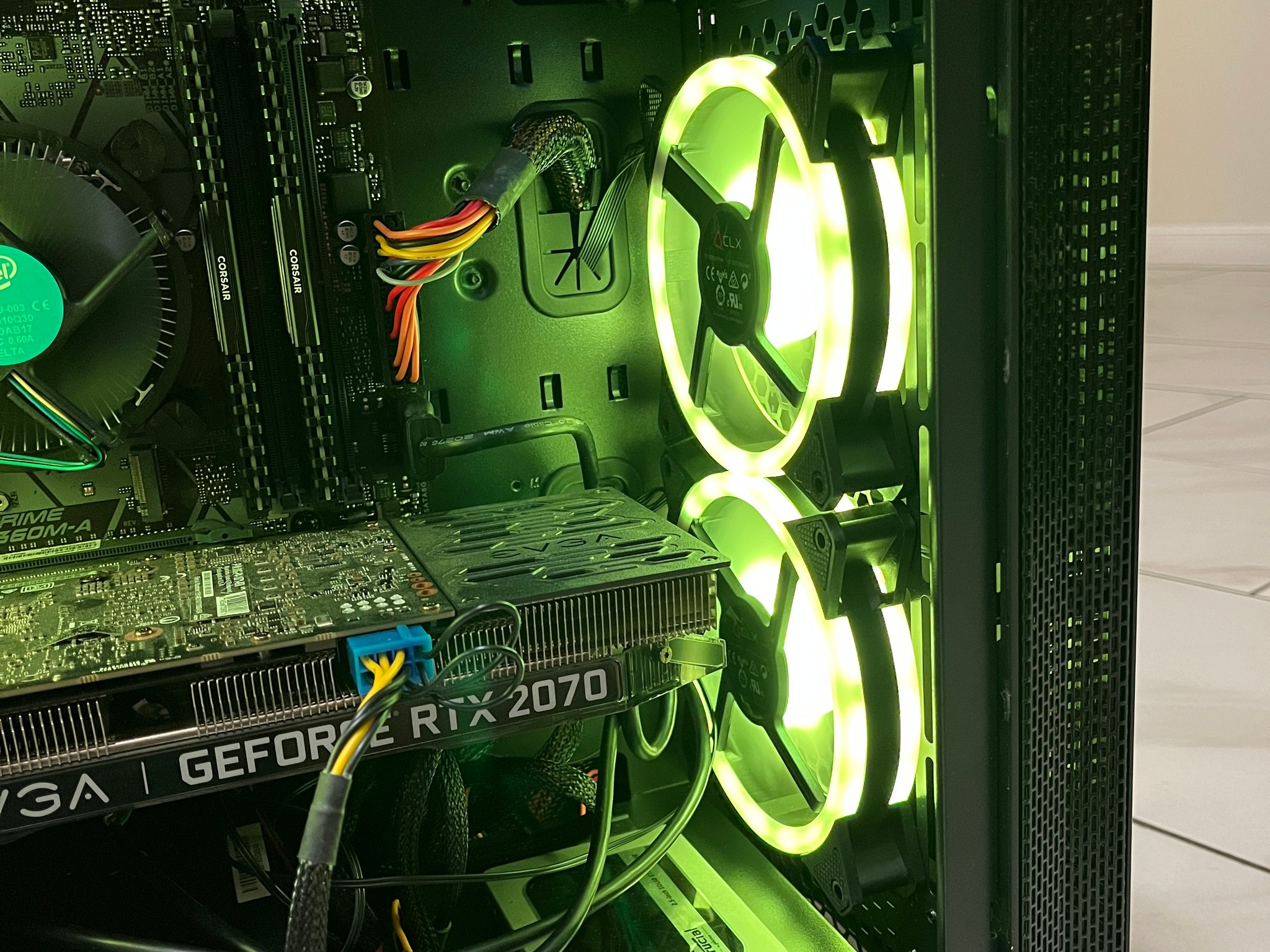NVIDIA RTX 2070, Intel Core i5-9400f, 16GB RAM, 500GB SSD, Gaming PC w/ Wi-Fi, BT & RGB Remote