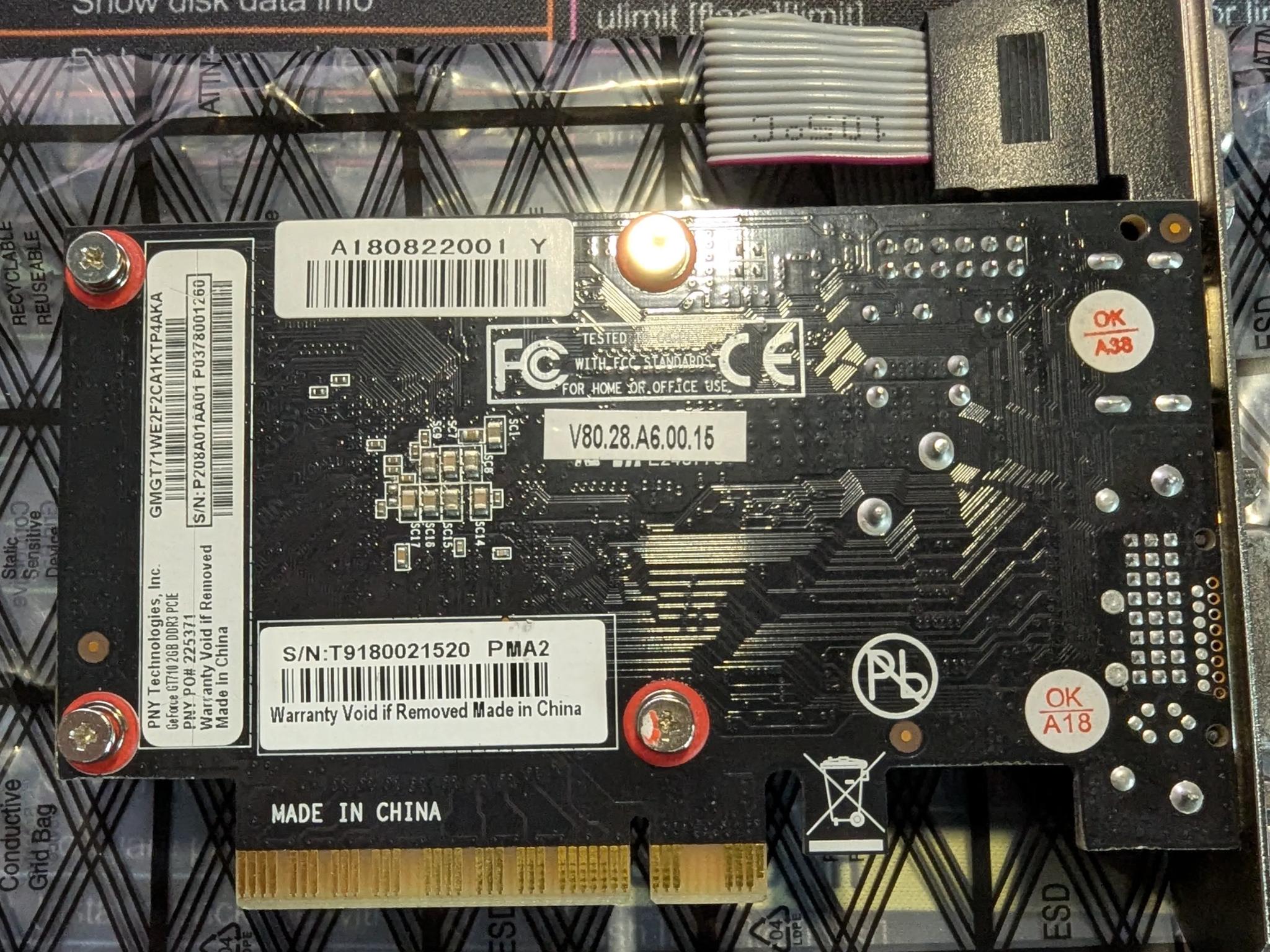 PNY NVIDIA GEFORCE GT 710 2GB DDR3 GRAPHICS CARD Low Profile