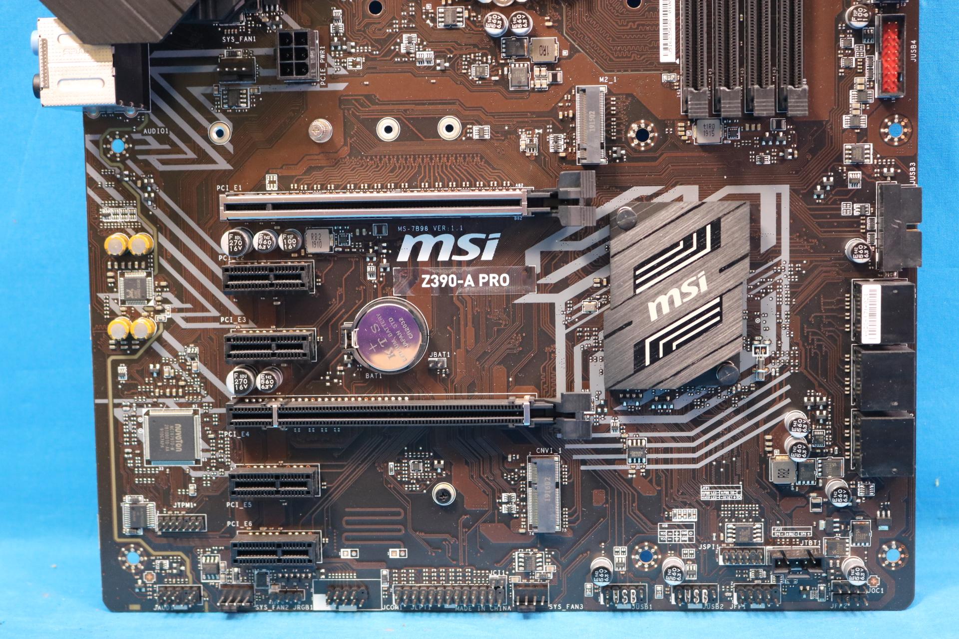 MSI Z390-A PRO Intel LGA1151/Socket H4 DDR4 ATX Desktop Motherboard No I/O Shield - 4142962189