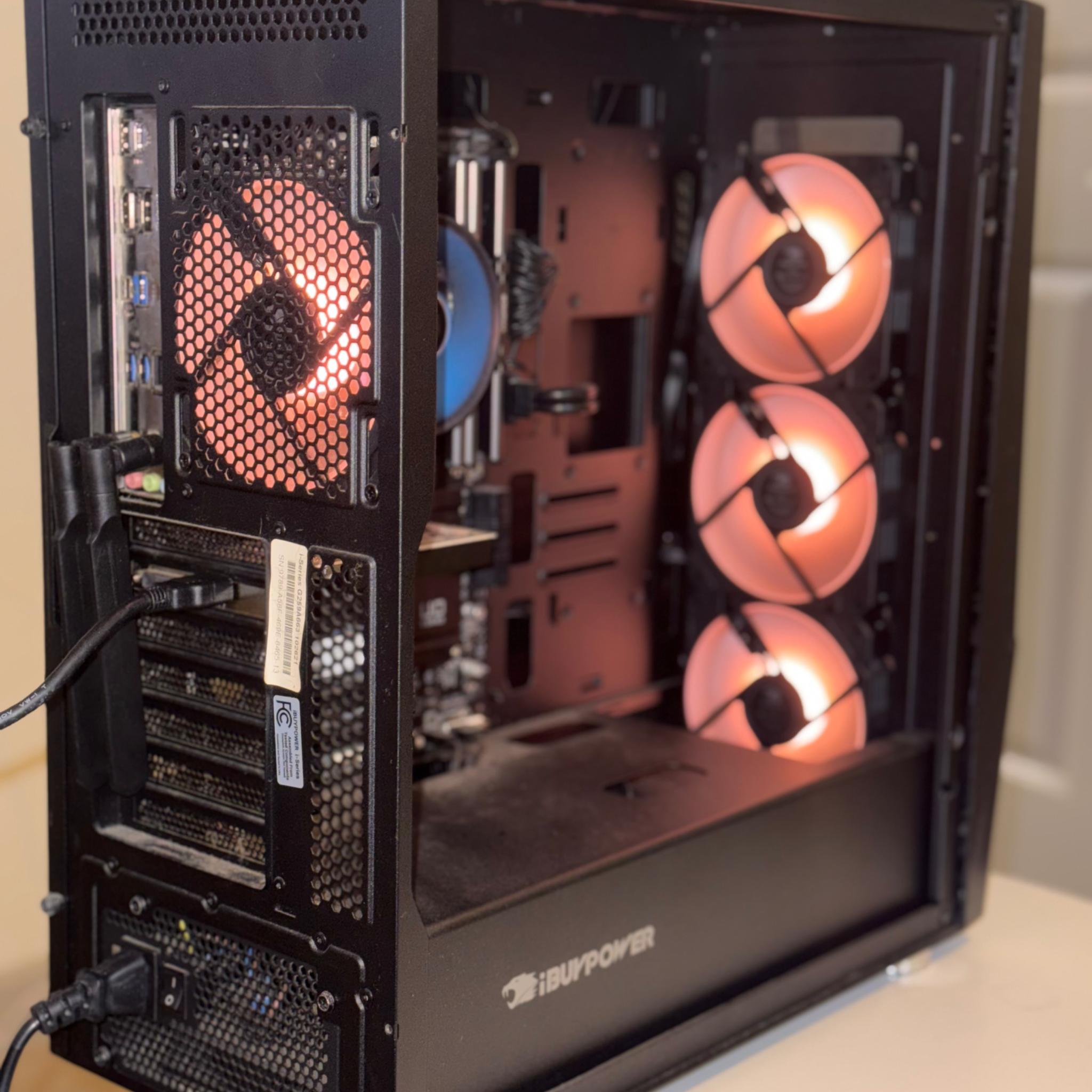 iBUYPOWER GAMING PC - Intel Core i5-11400F, 24GB RAM, GeForce GT 1030, 465GB SSD, RGB Mid Tower