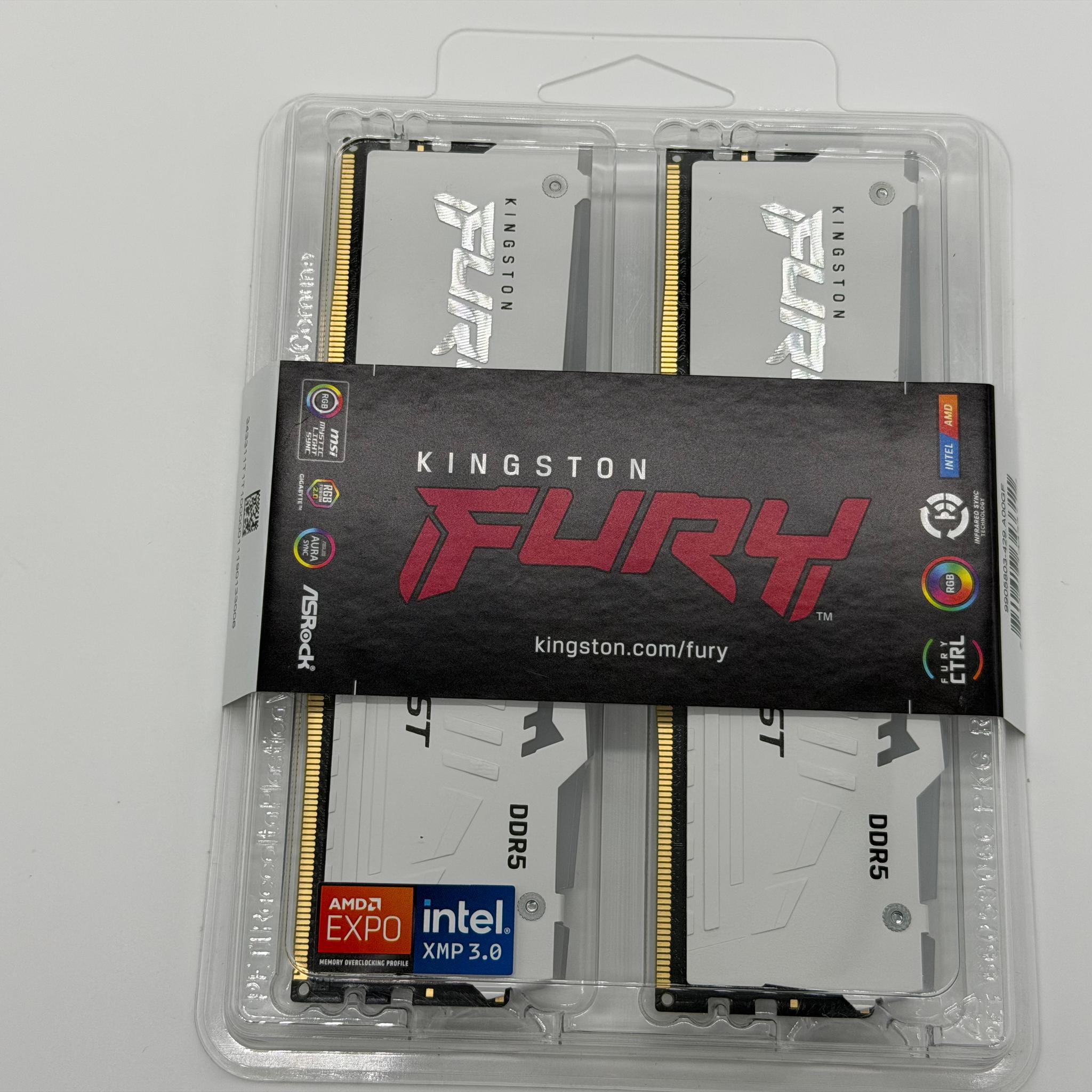 Kingston FURY Beast 32GB (2 x 16GB) 288-Pin PC RAM DDR5 6000 (PC5 48000) Memory