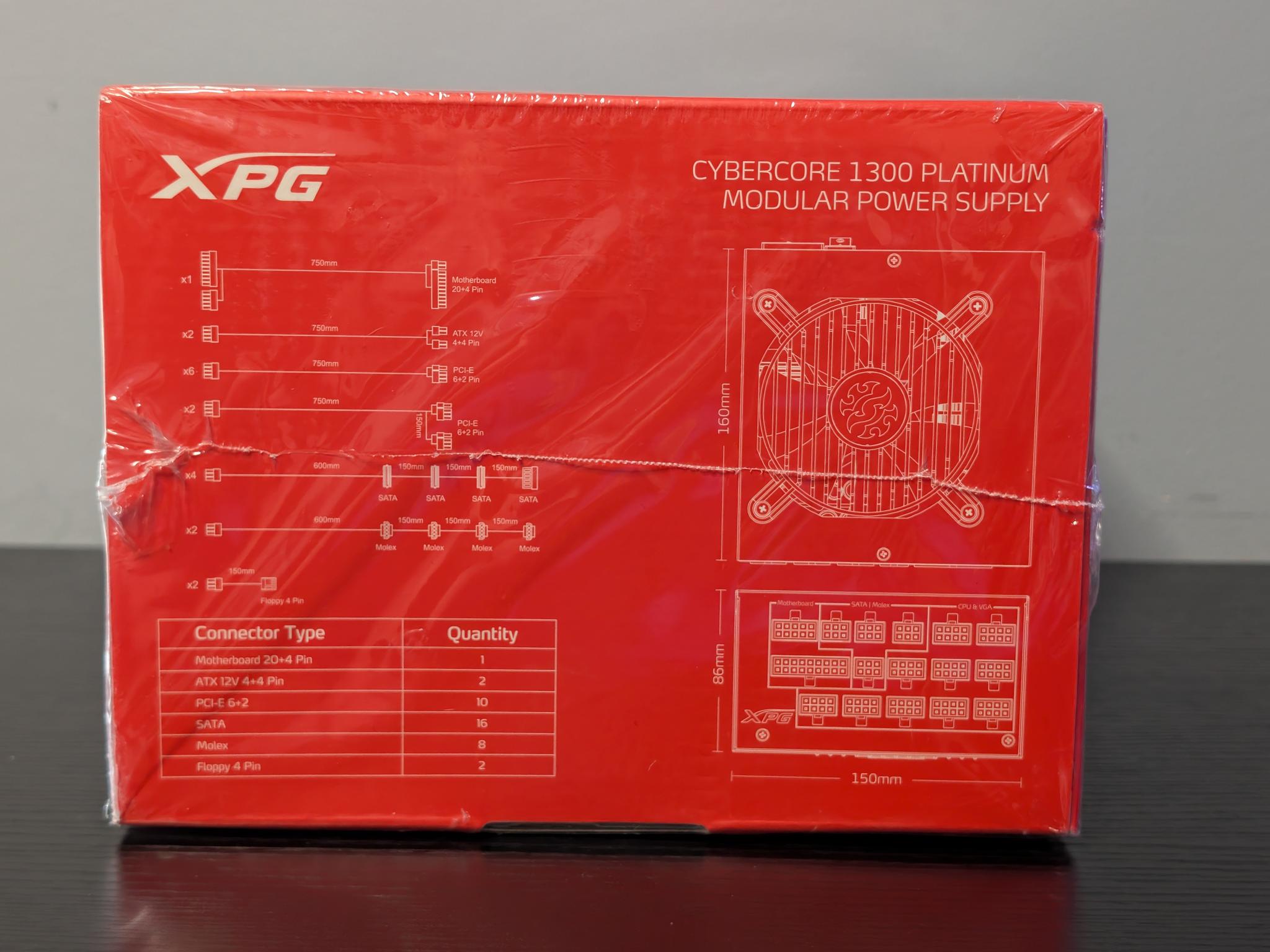 ADATA XPG CYBERCORE 1300W 80+ Platinum ATX Modular Power Supply