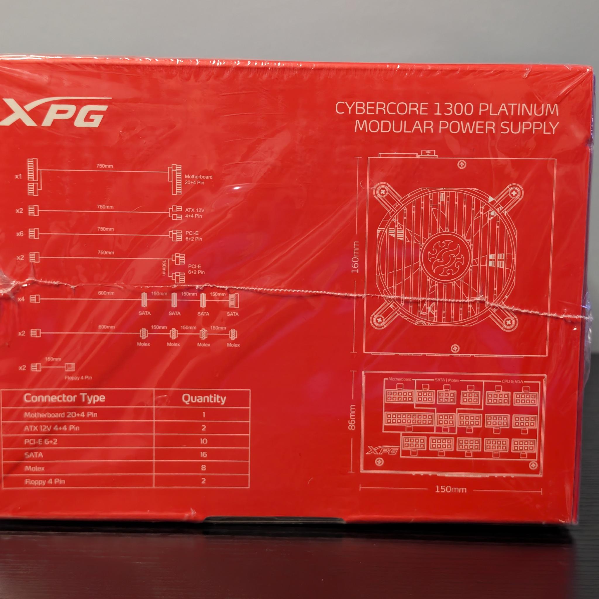 ADATA XPG CYBERCORE 1300W 80+ Platinum ATX Modular Power Supply