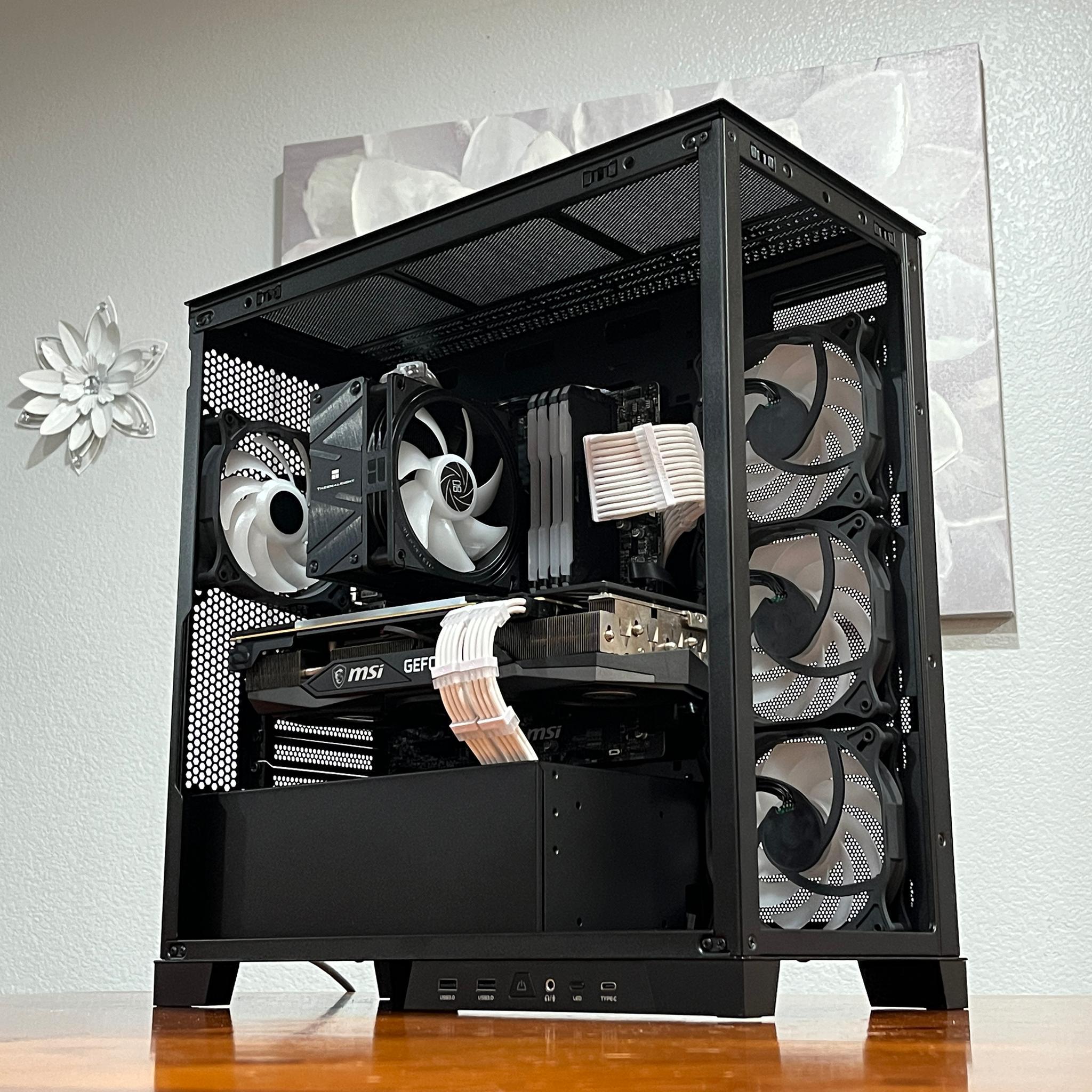 RTX 3070 TRIO 8GB, Ryzen 7 5700G, 32GB 3600MHz | Black RGB Gaming Computer/PC