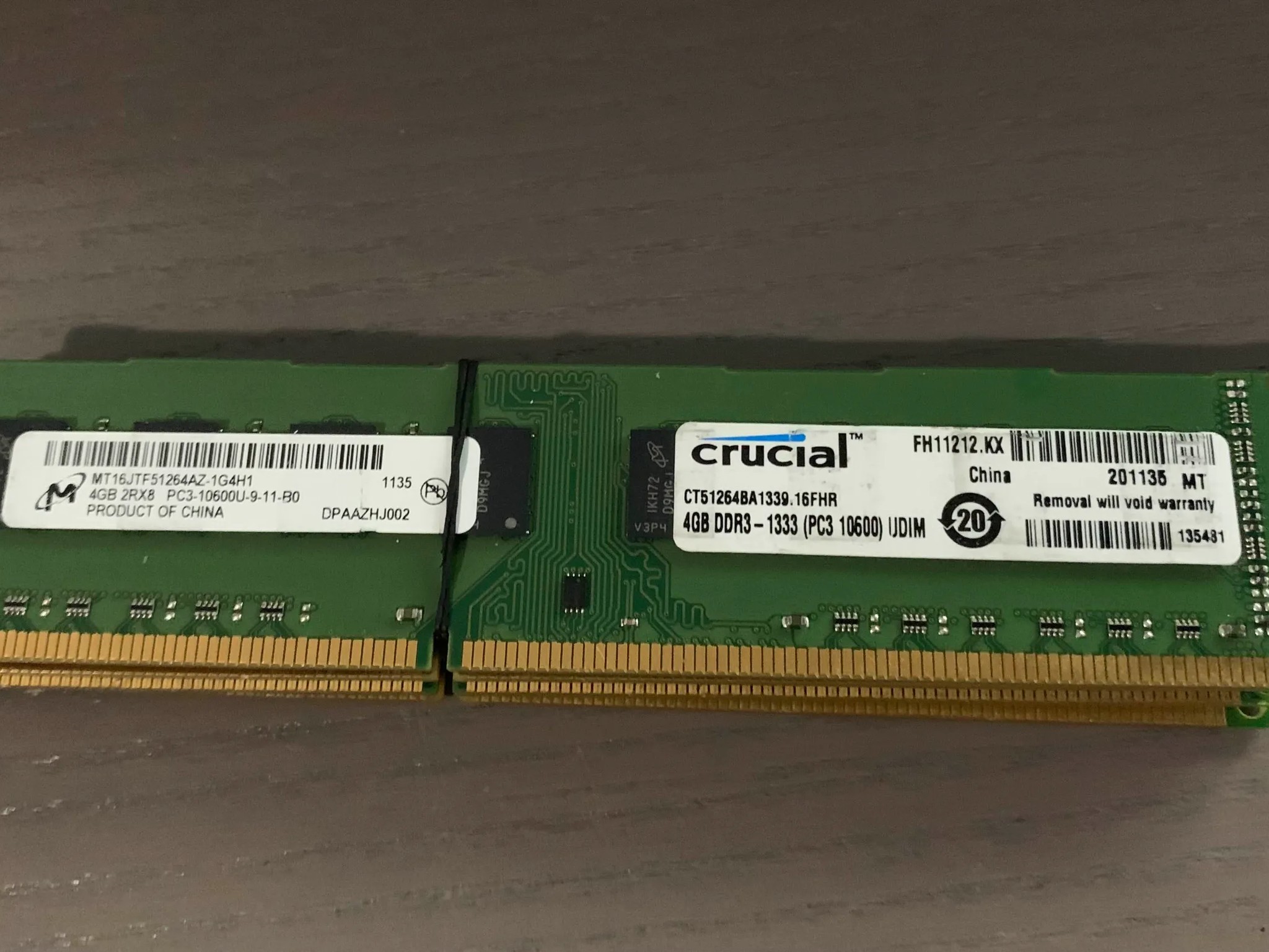 16GB Misc. DDR3 RAM