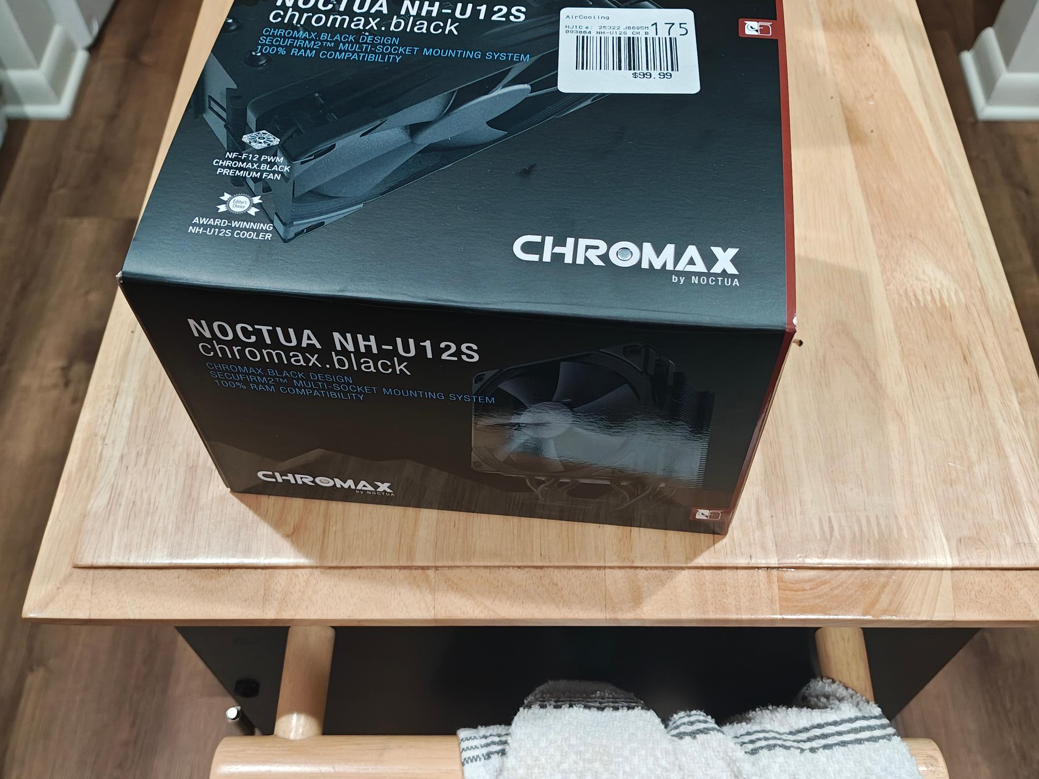 USED, LIKE NEW, BLACK NOCTUA NH-U12S
