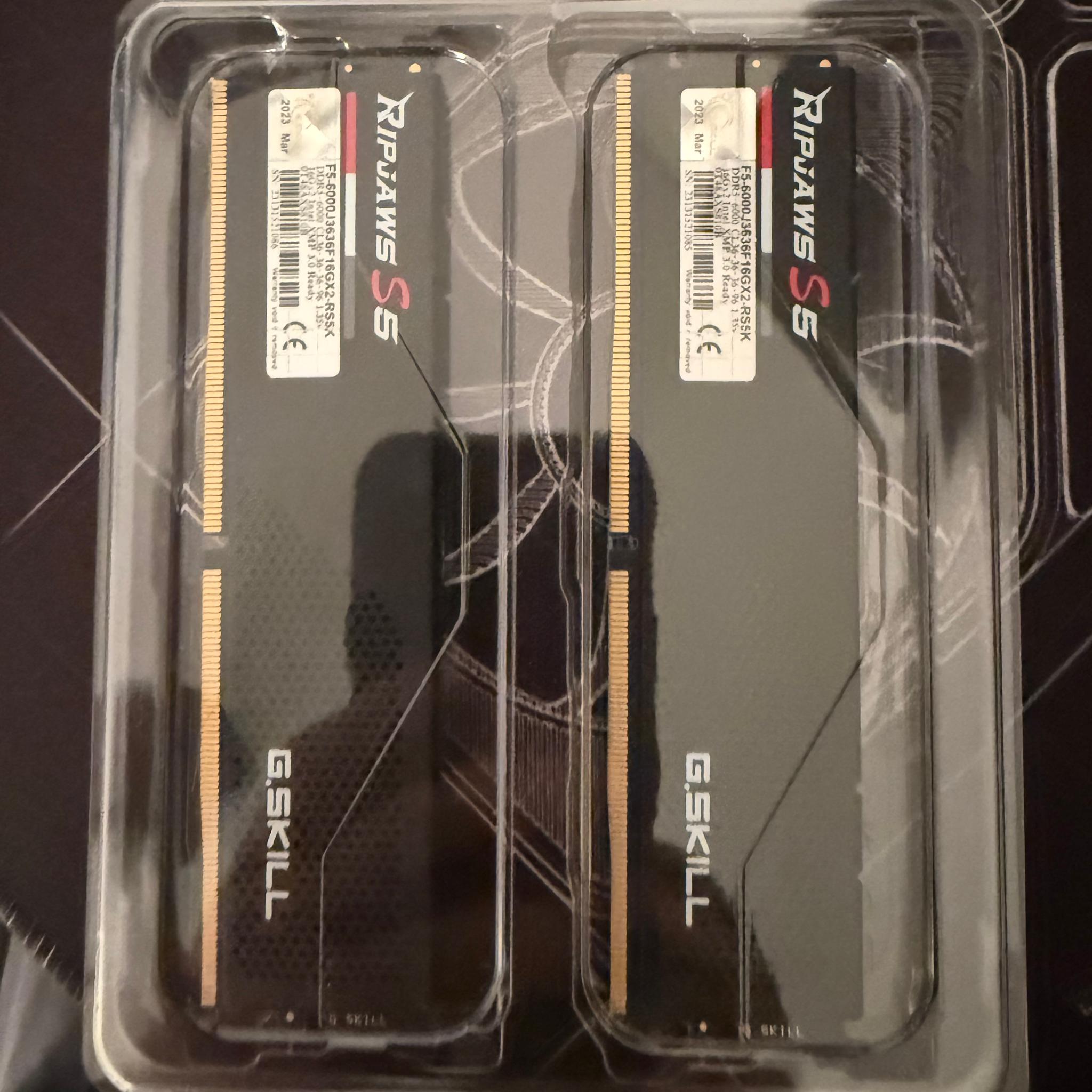 Gskill Ripjaws 6000 32GBs