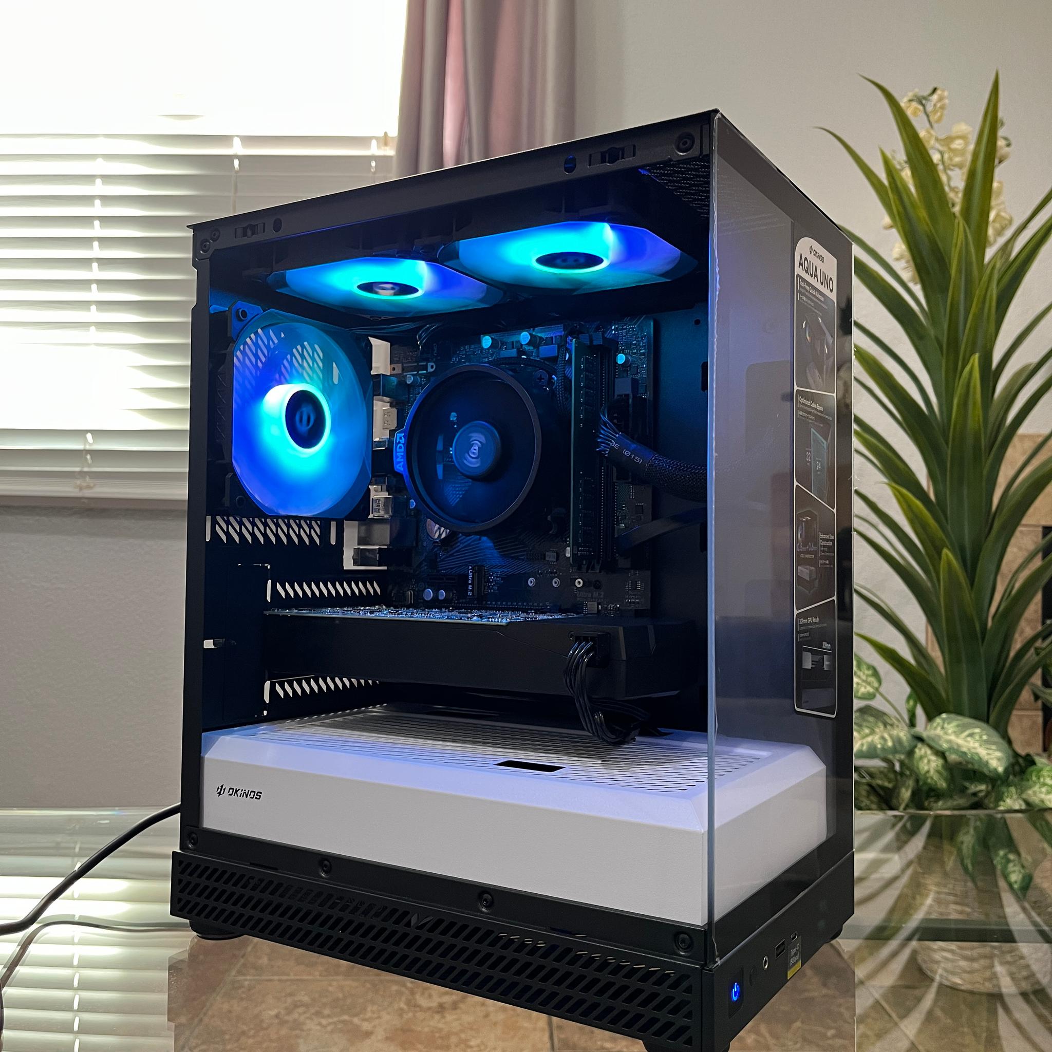 GTX 1060 6GB, Ryzen 7 1700, 8GB RAM | Black RGB Gaming Computer/PC
