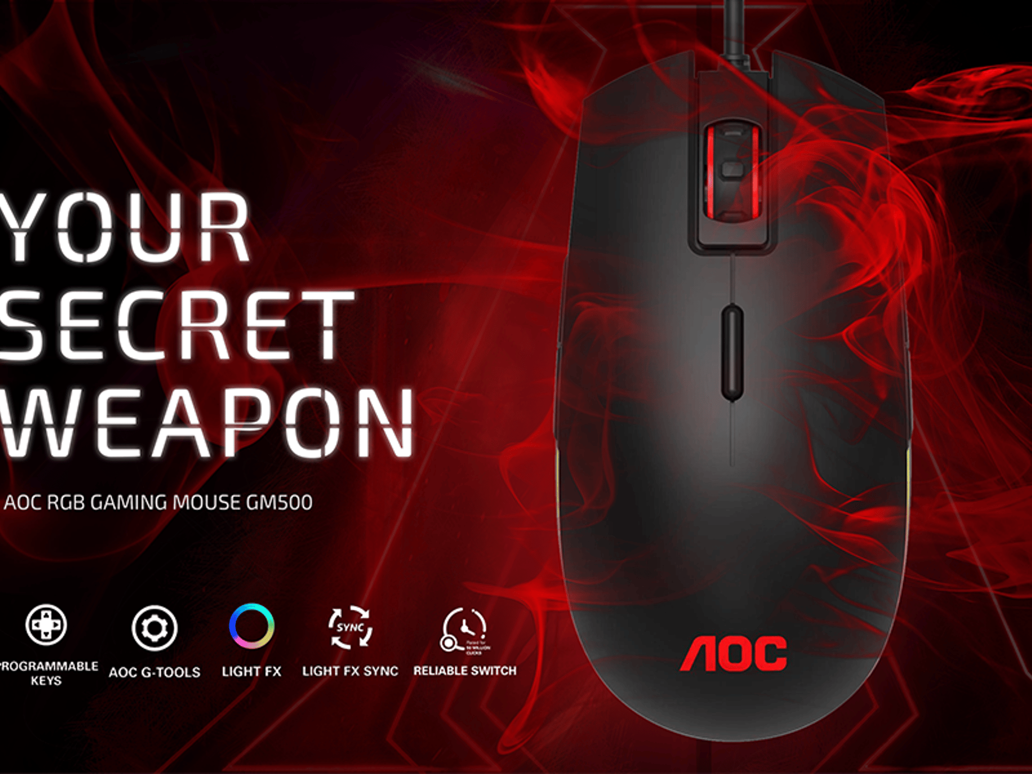 AOC RGB Gaming Mouse GM500