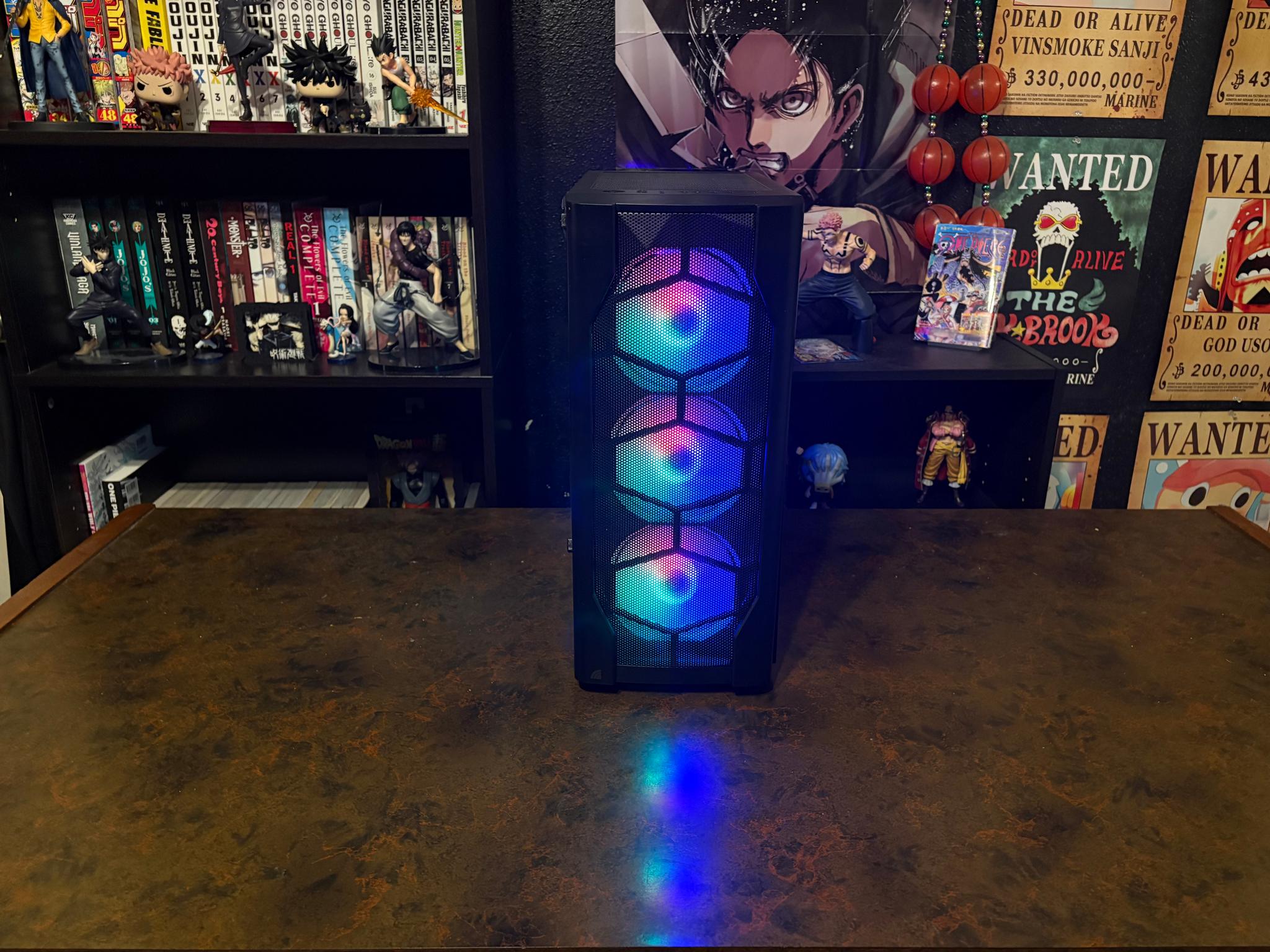 Gaming PC AMD Ryzen 5 3600 GTX 1080 RGB Glass Panel Windows 11 Smooth Gameplay