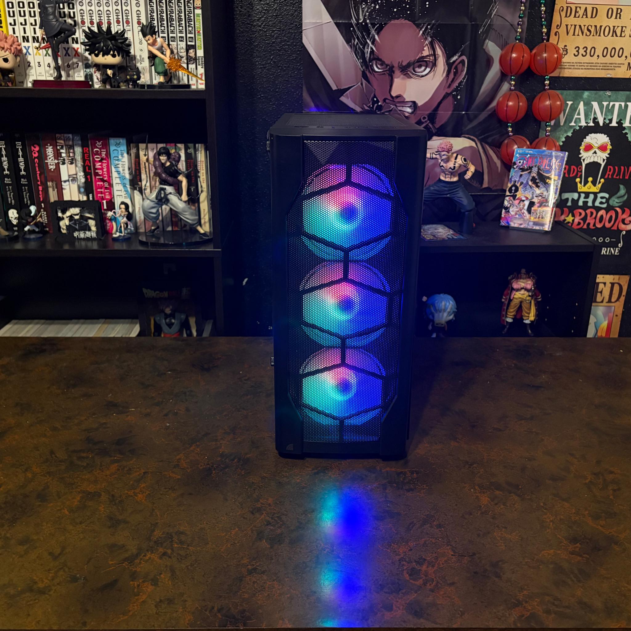 Gaming PC AMD Ryzen 5 3600 GTX 1080 RGB Glass Panel Windows 11 Smooth Gameplay