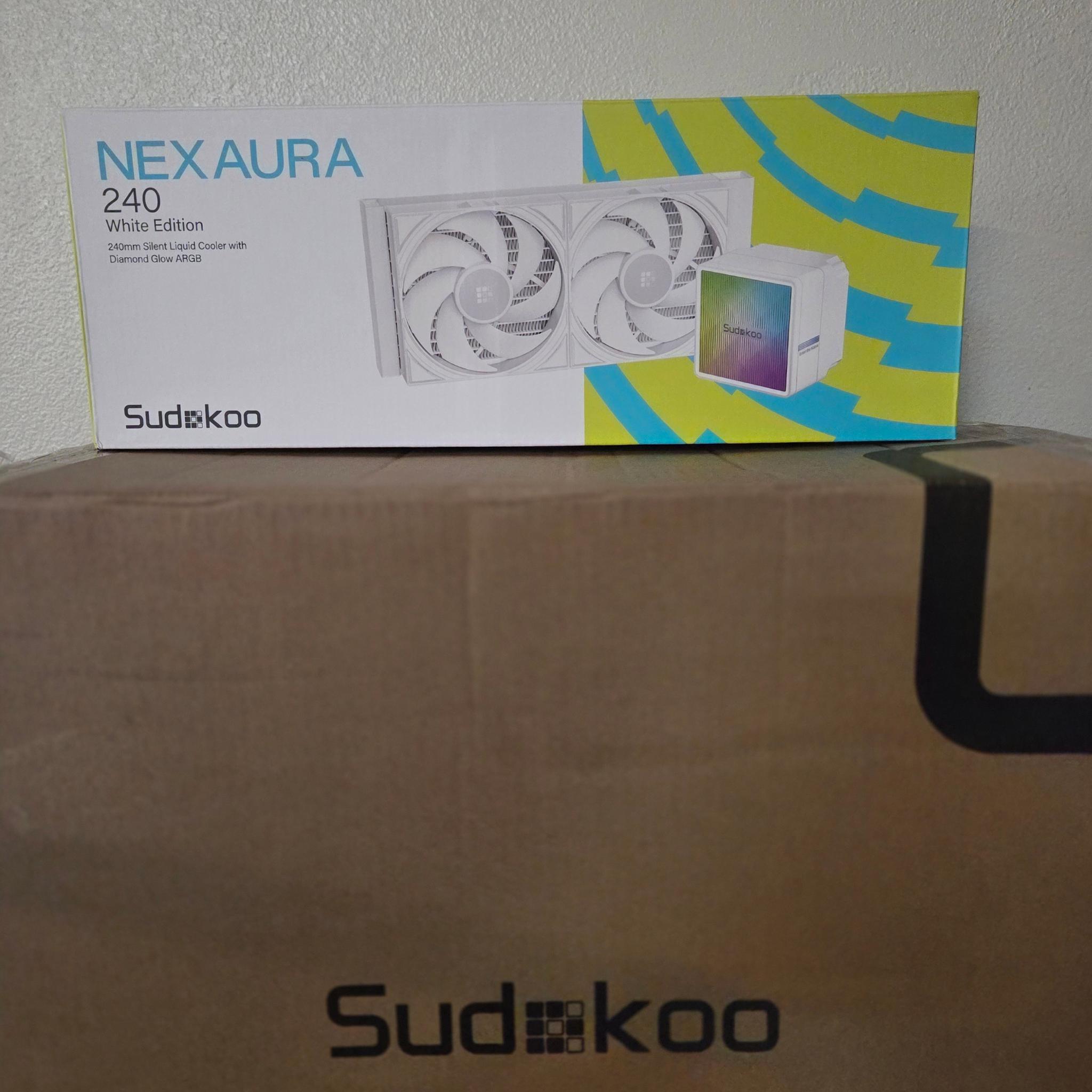 AIO CPU COOLER Sudokoo NEXAURA 240 White Edition Infinity Mirrors Plus Edition--3-year warranty