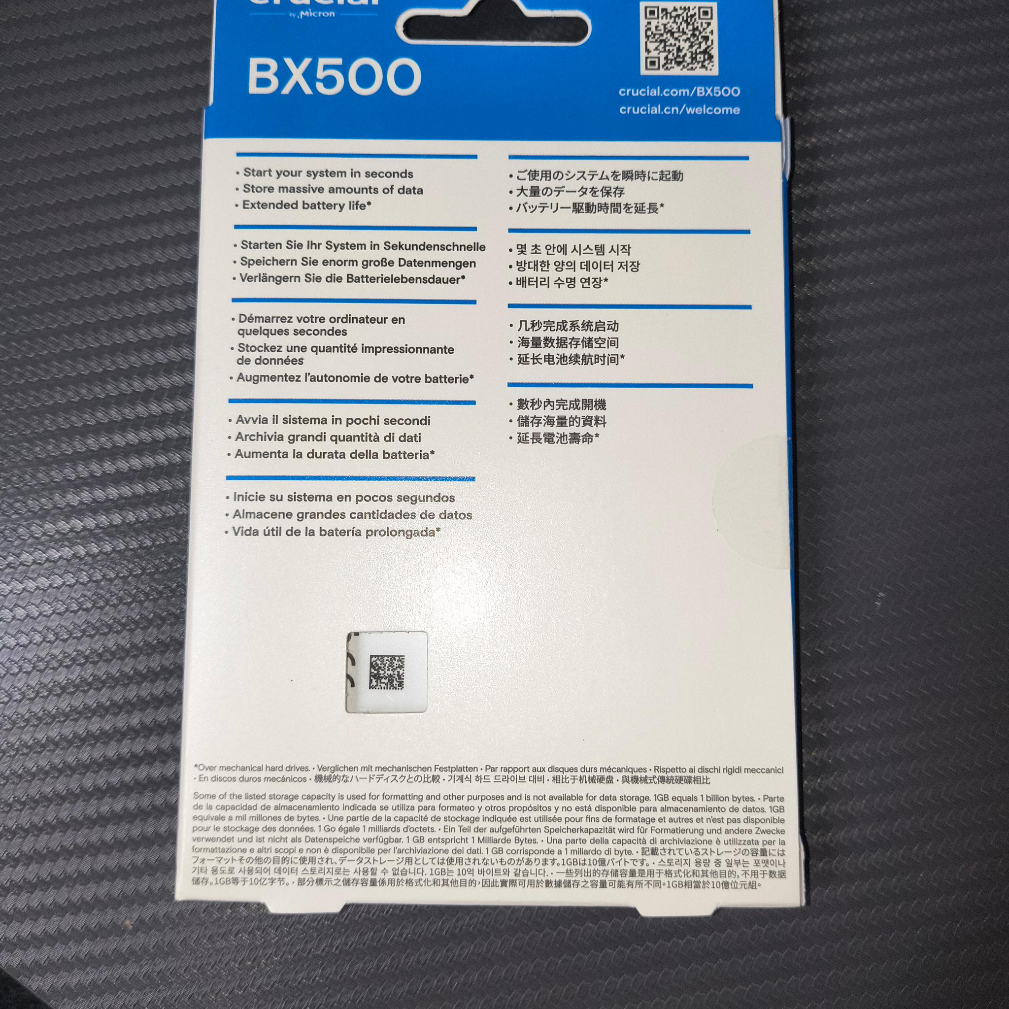 Crucial BX500 2TB SATA SSD