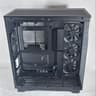 Black NZXT PC Case with Tempered Glass w/ 4 Fans
