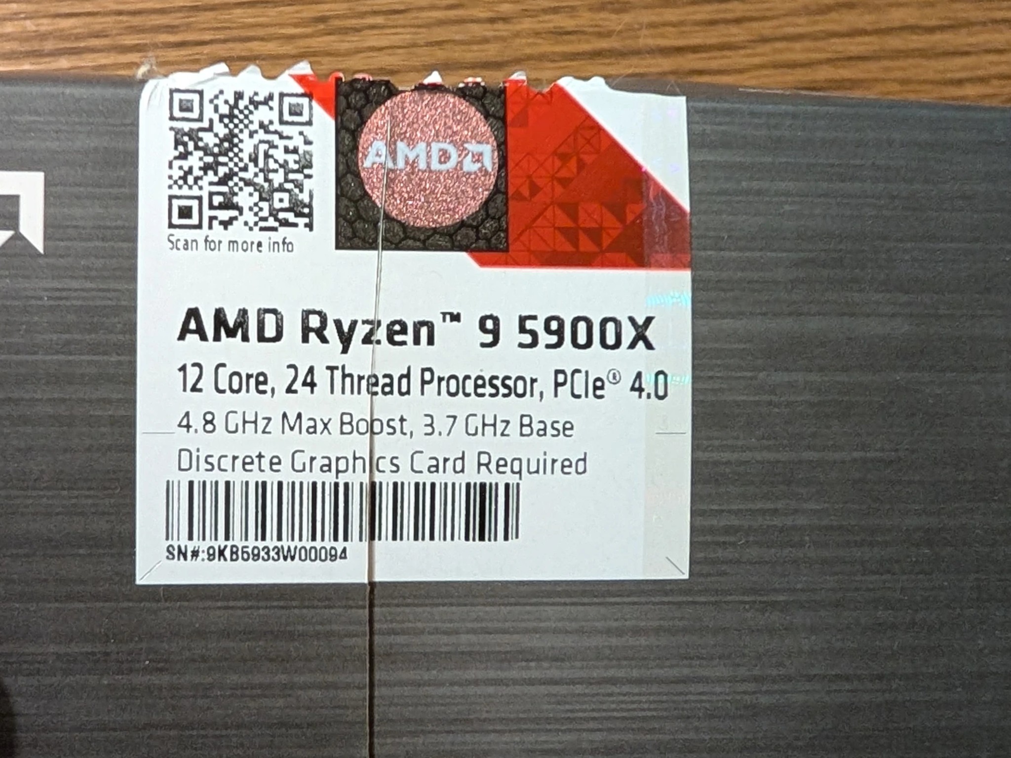 5900X Ryzen 9 (Used, Original Box)
