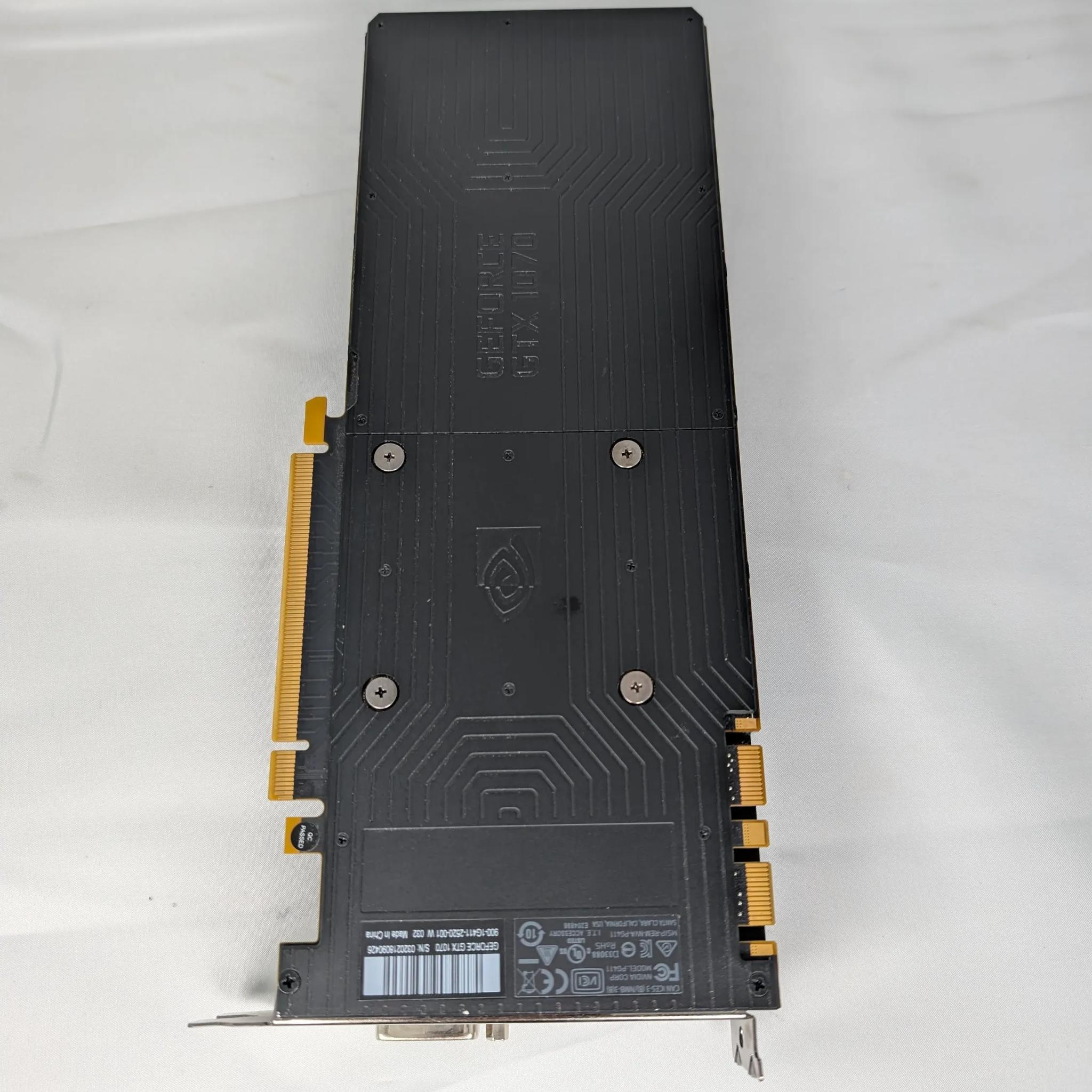 NVIDIA GEFORCE GTX 1070 FOUNDERS EDITION GRAPHICS CARD