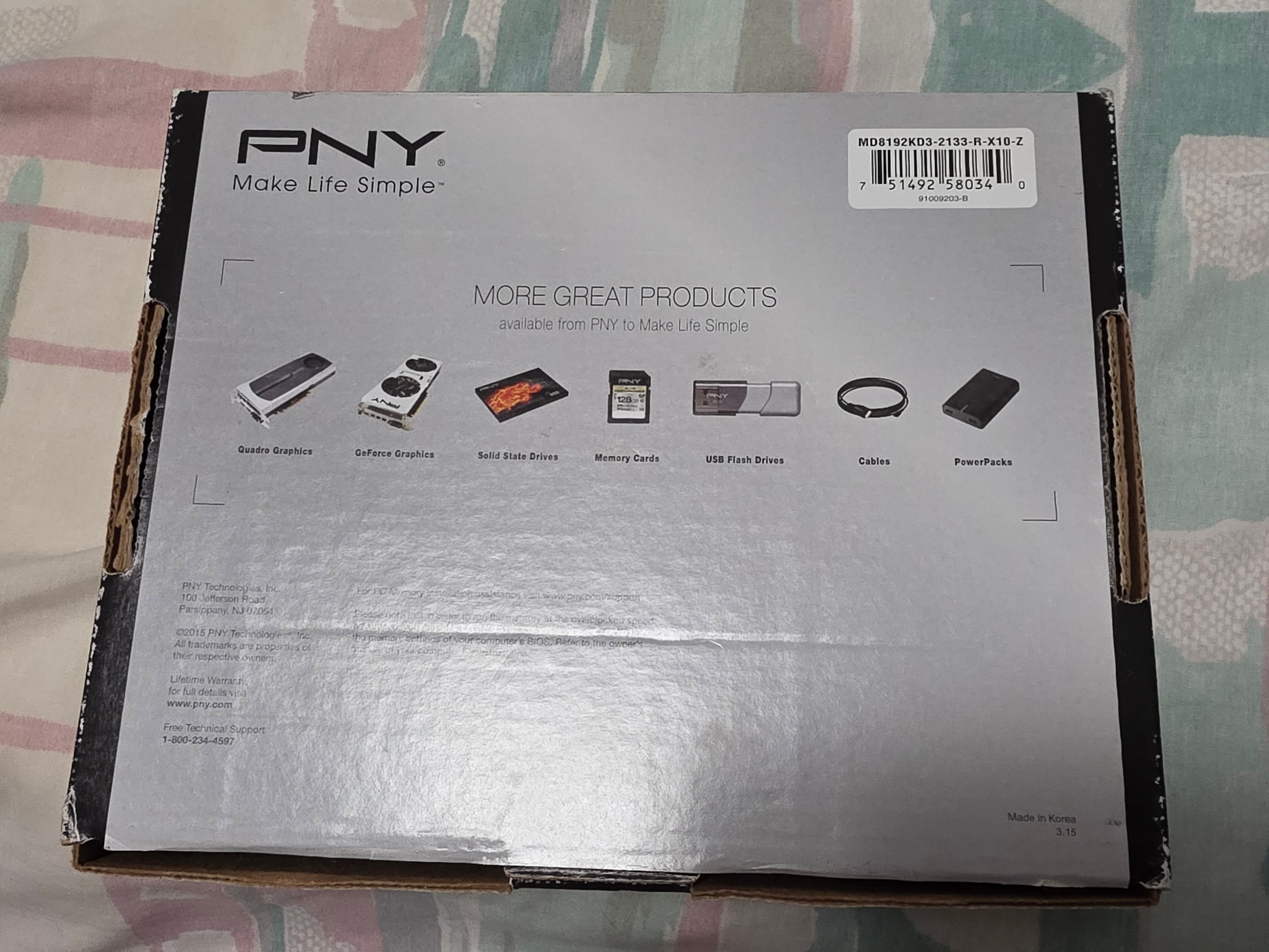 PNY XLR8 8GB (2x4GB) DDR3-2133 Ram kit MD8192KD3-2133-R-X10-Z